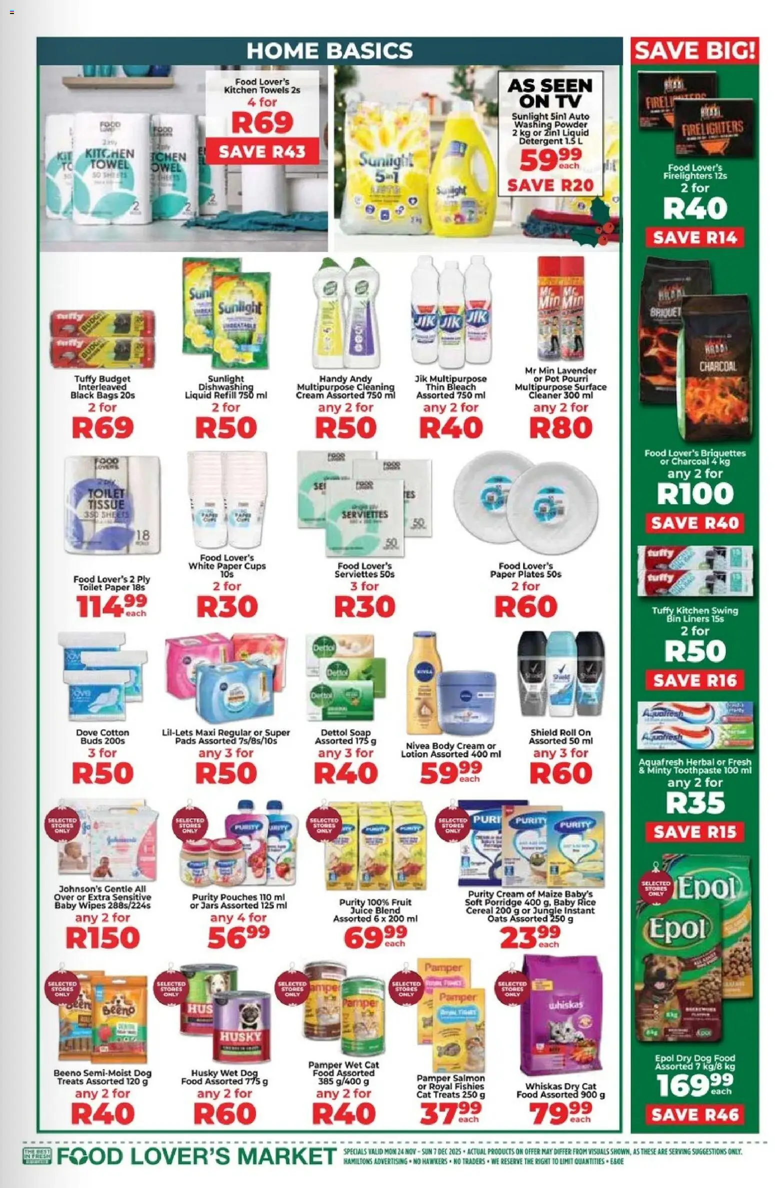 New Food Lover's Market catalogue – valid from 24.11.2025 | Page: 15 | Products: Oats, Washing powder, Detergent, Peach