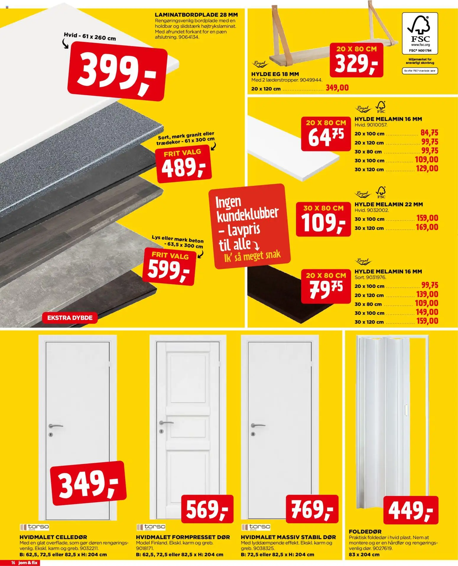 Jem & fix tilbudsavis – gyldig fra 23.11.2025 | Side: 16 | Produkter: Hylde, Søm