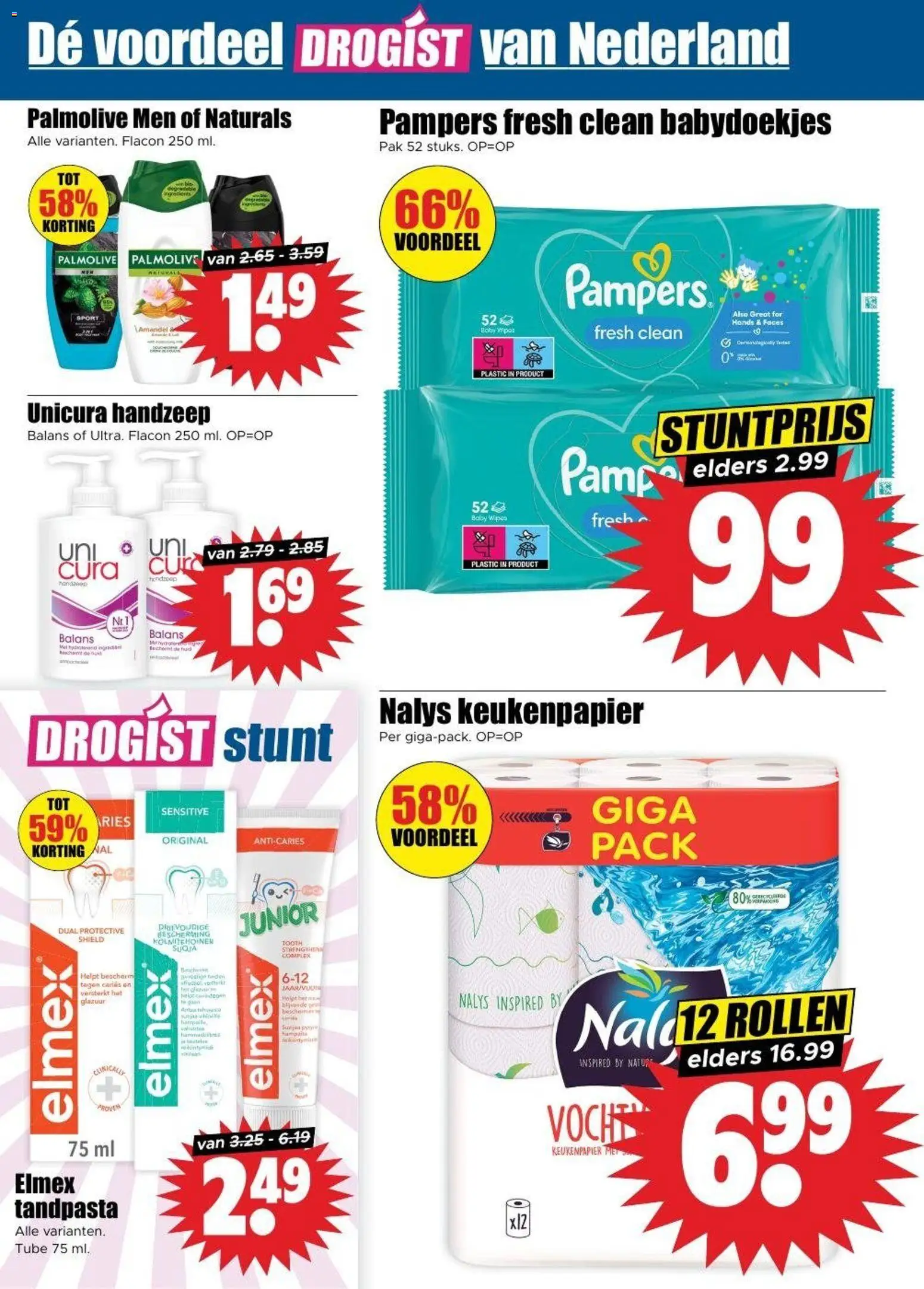 {H1} | Pagina: 24 | Producten: Tandpasta, Keukenpapier, Babydoekjes, Handzeep