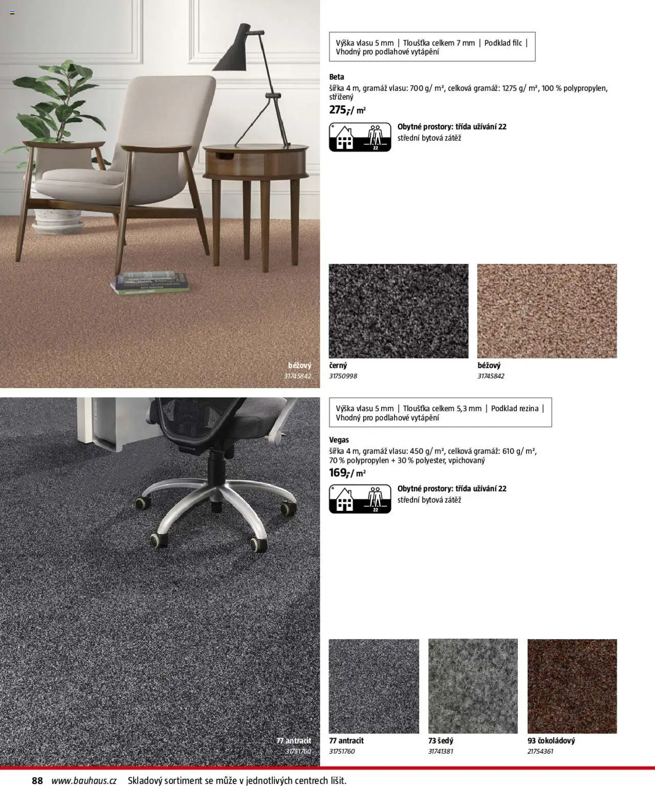 Bauhaus katalog Podlahové krytiny od 01.08.2025 | Strana: 88