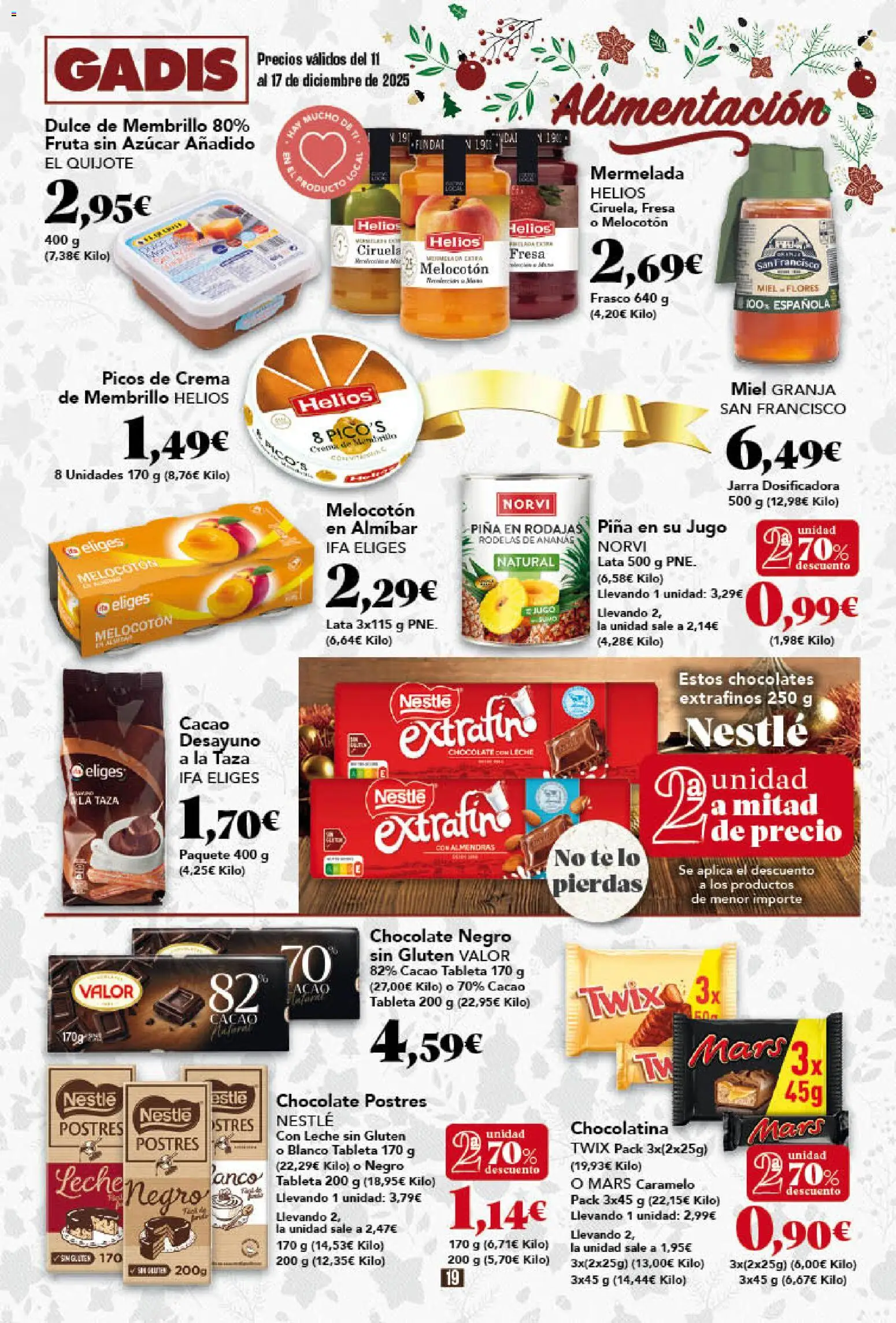 Gadis - folleto │ válido desde el 11.12.2025 | Página: 19 | Productos: Chocolate, Jugo, Crema, Té