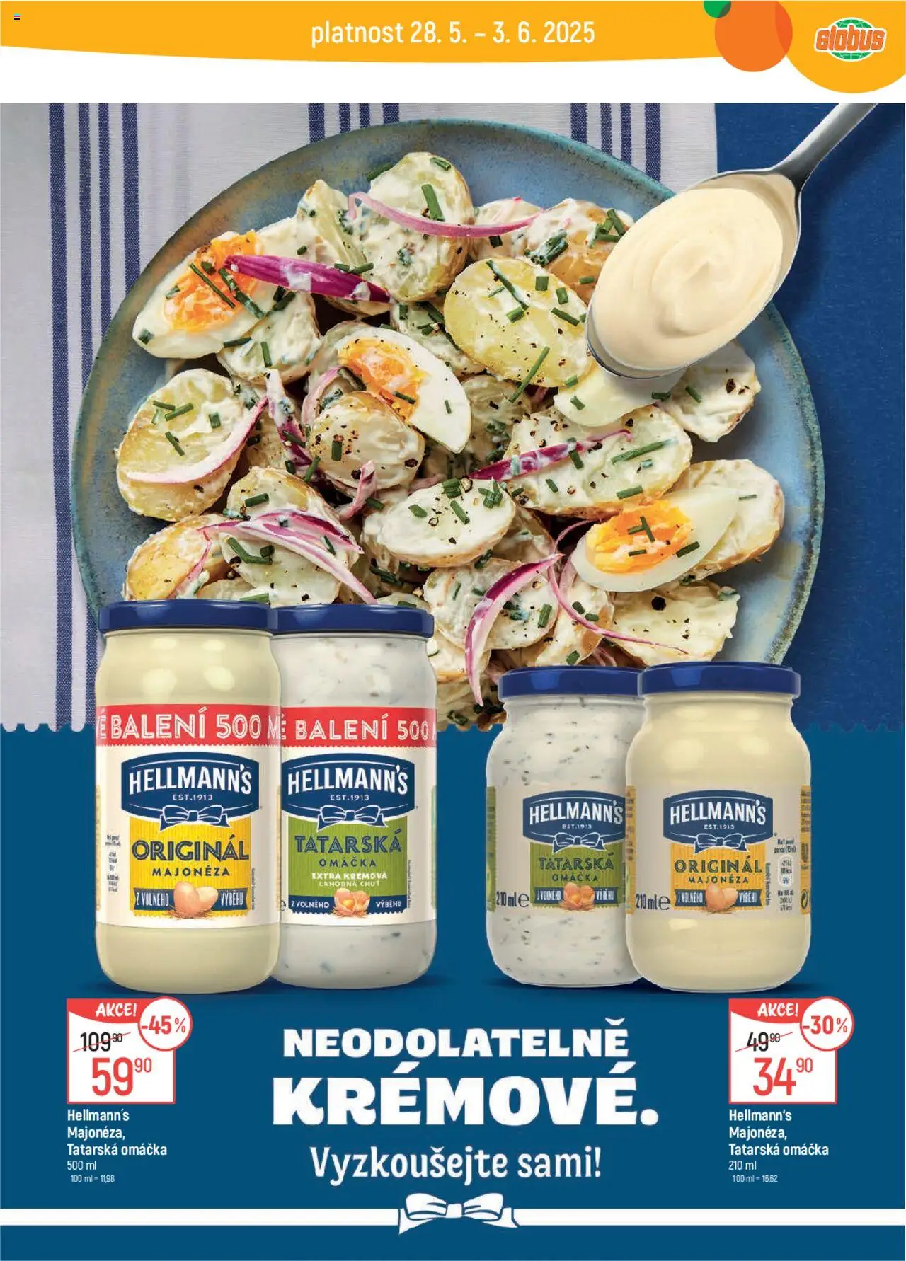 Globus leták od 28.05.2025 | Strana: 26 | Produkty: Tatarská omáčka Hellmann's, Globus, Hellmann's, Majonéza