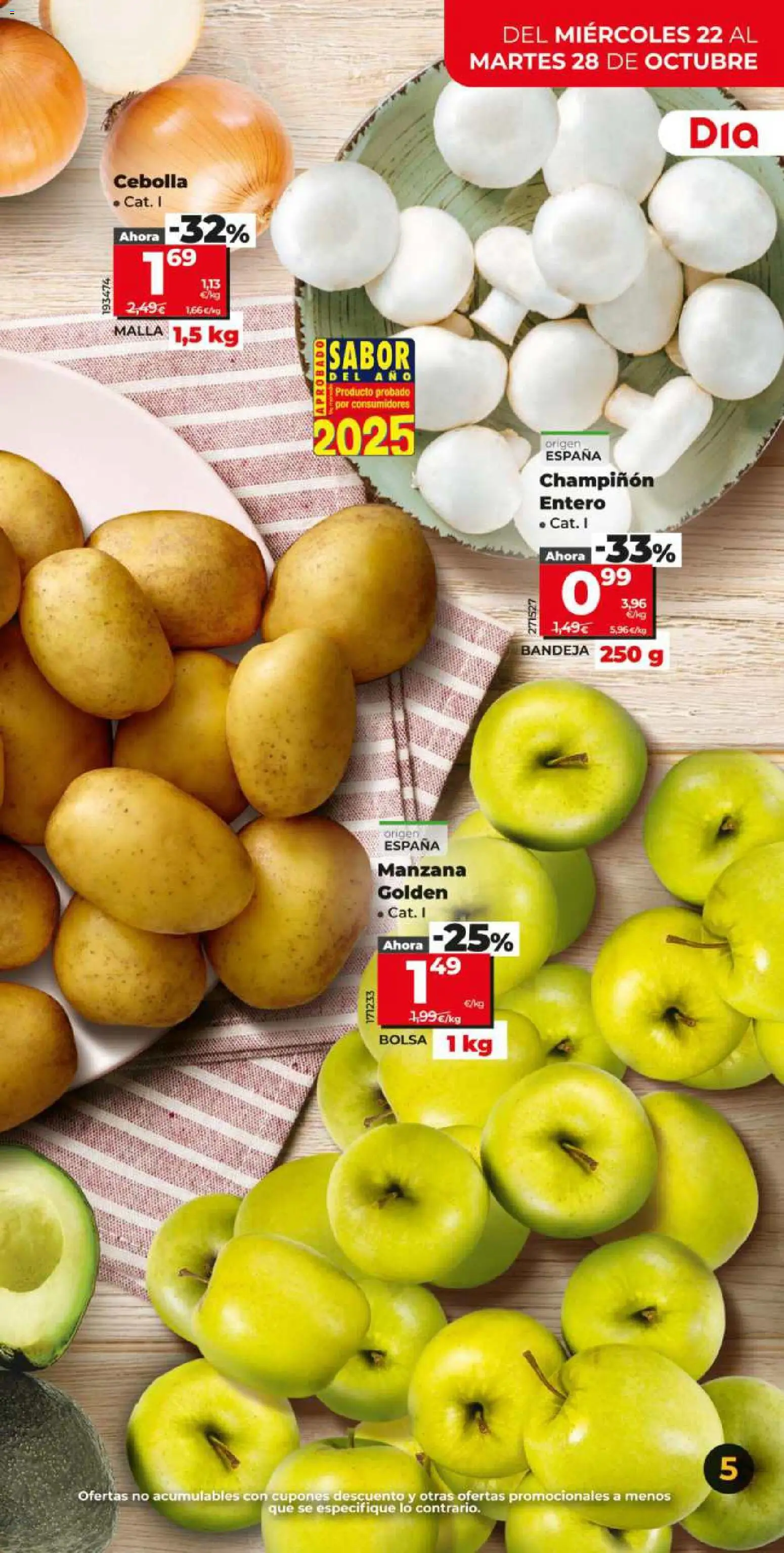 Dia - folleto Market │ válido desde el 22.10.2025 | Página: 5 | Productos: Manzana, Apple, Παγωμένο τσάι, Bandeja
