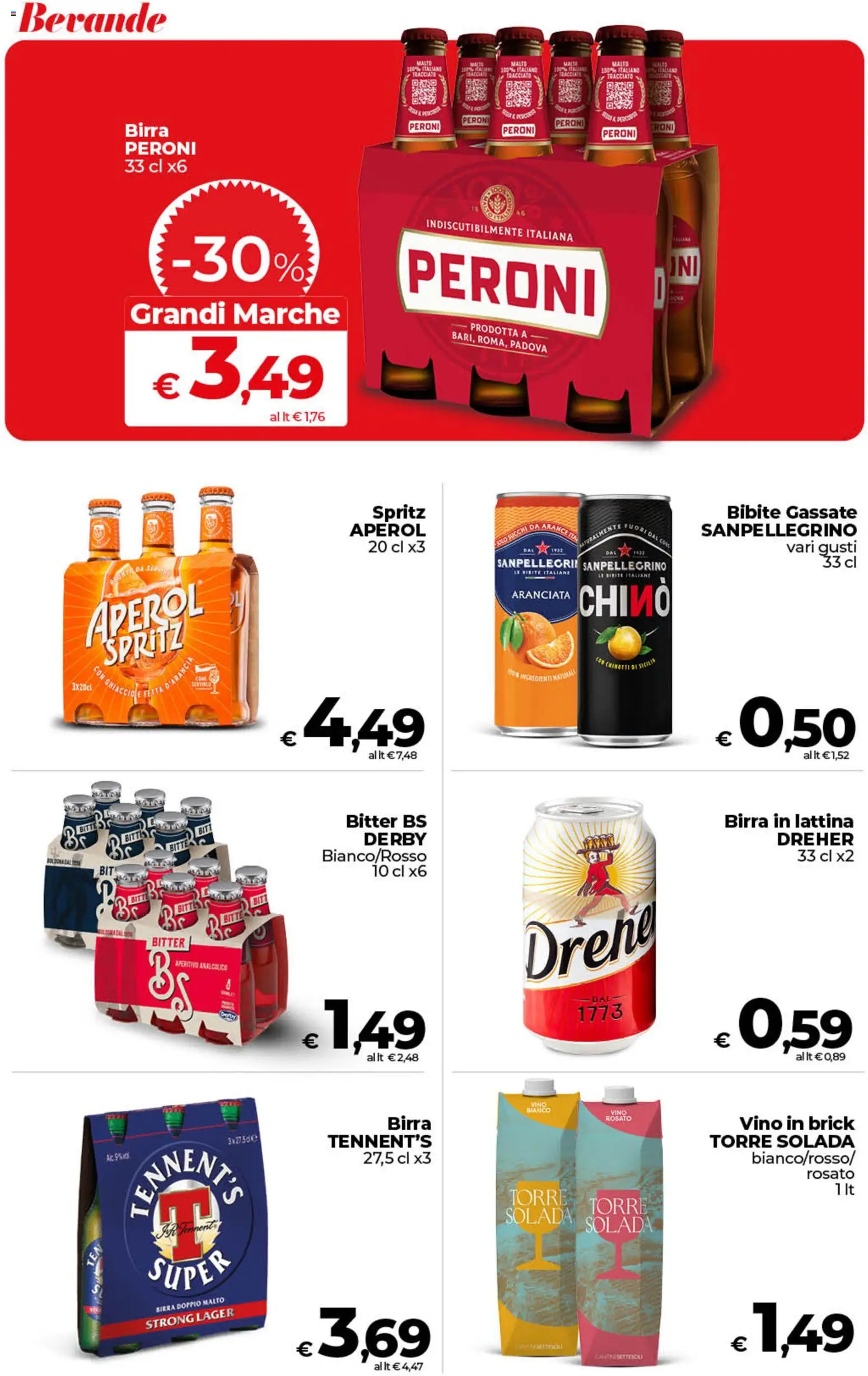 Volantino COOP del 13.02.2026 | Pagina: 50 | Prodotti: Tennent's, Birra, Vino, Bibite