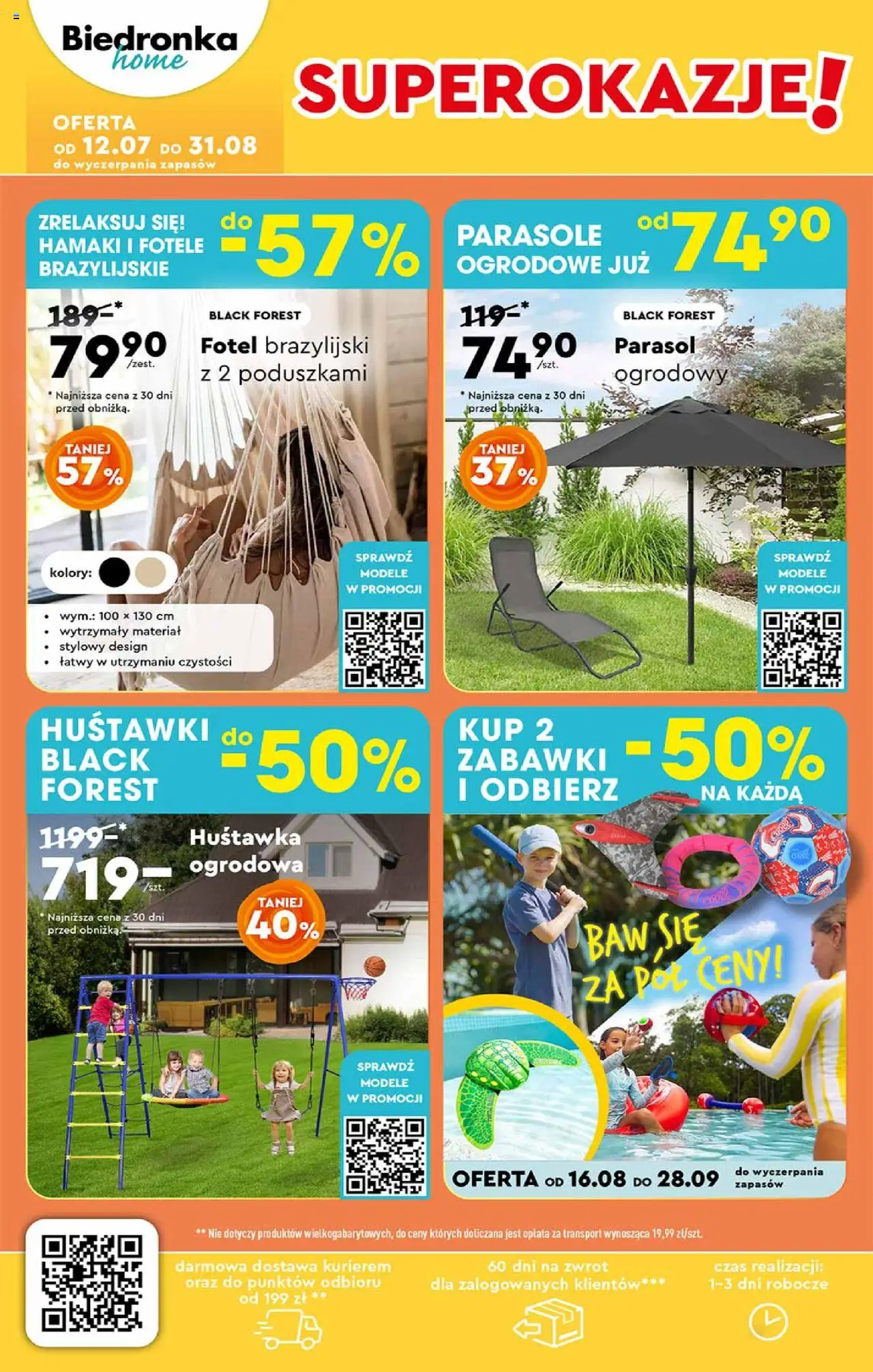 Biedronka gazetka - Hity i inspiracje od 18.08.2025 | Strona: 42 | Produkty: Parasol, Fotel