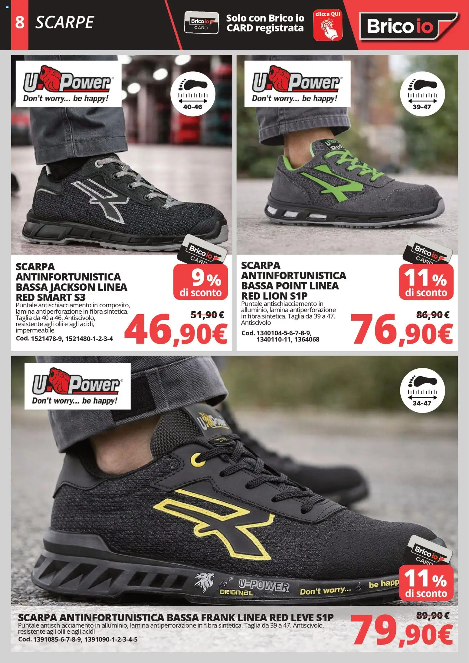 Volantino Brico io del 23.04.2026 | Pagina: 8 | Prodotti: Scarpe