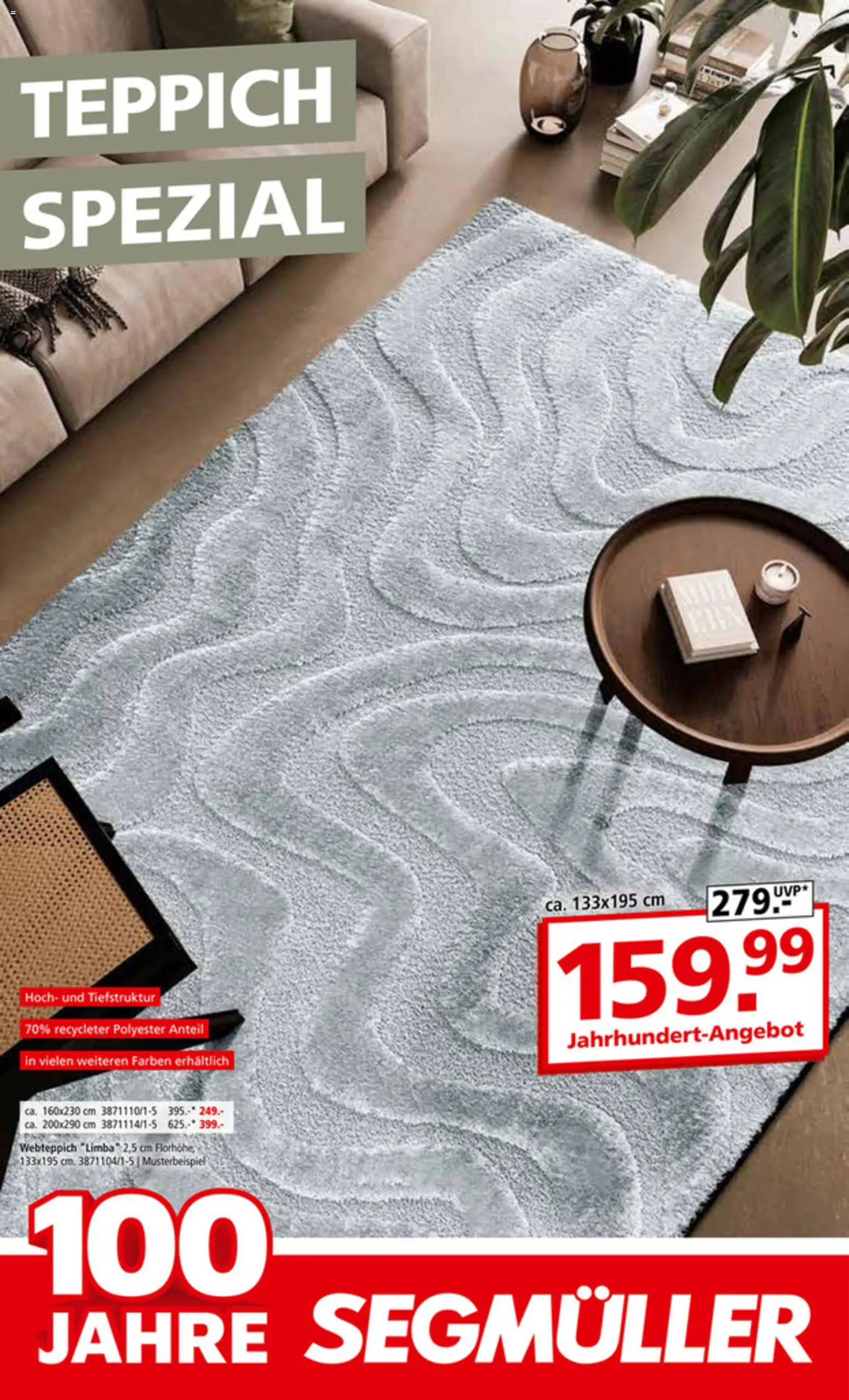 Segmüller Teppich Spezial  – gültig ab 29.12.2025 | Seite: 1 | Produkte: Teppich