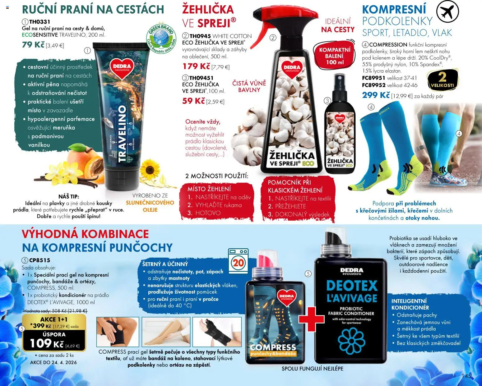 Nové Dedra akcie – leták je platný od 01.02.2026 | Strana: 45 | Produkty: Žehlička, Kondicionér, Plavky