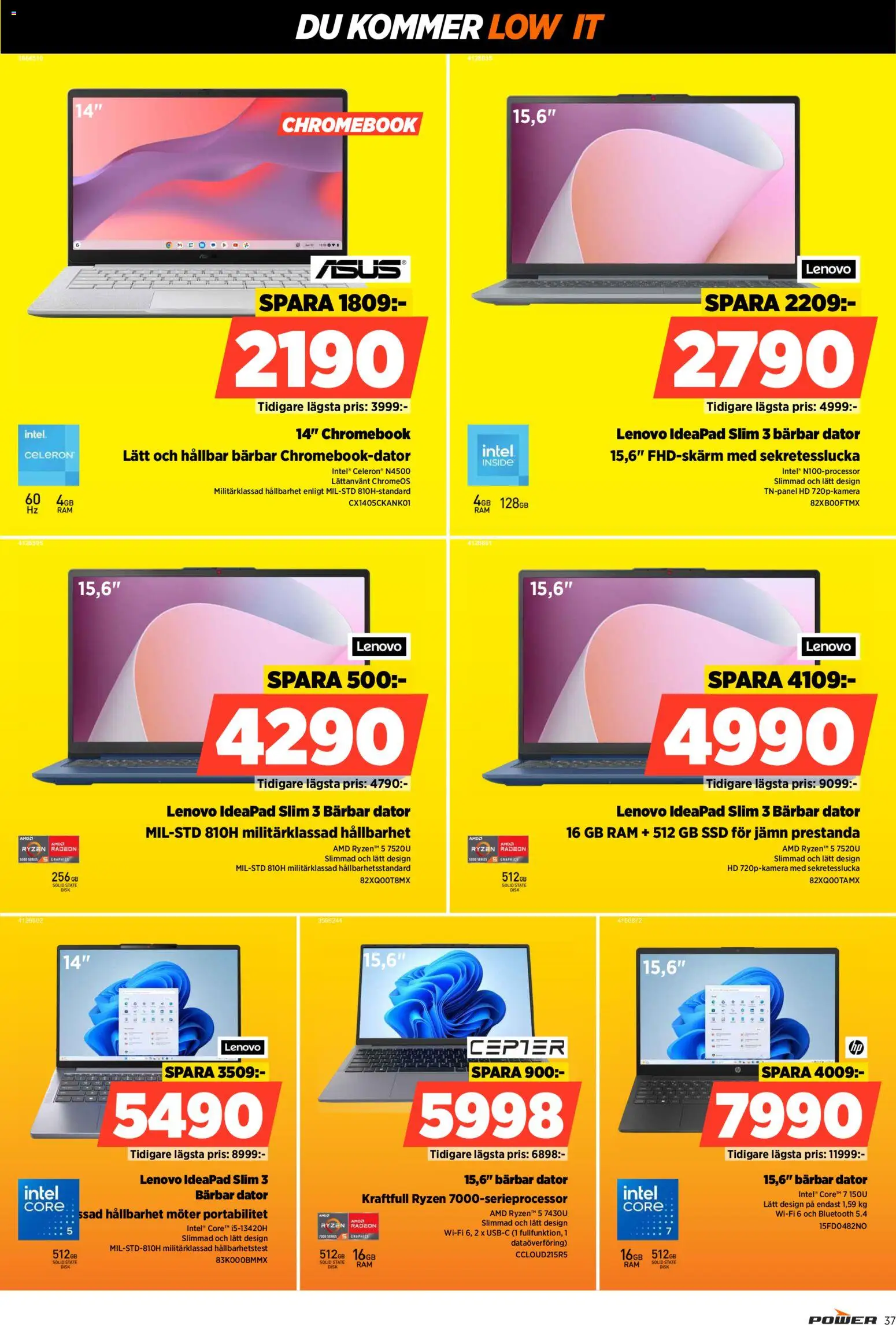 Power reklamblad aktuell från 12.01.2026 | Sida: 37 | Produkter: Dator, Wifi
