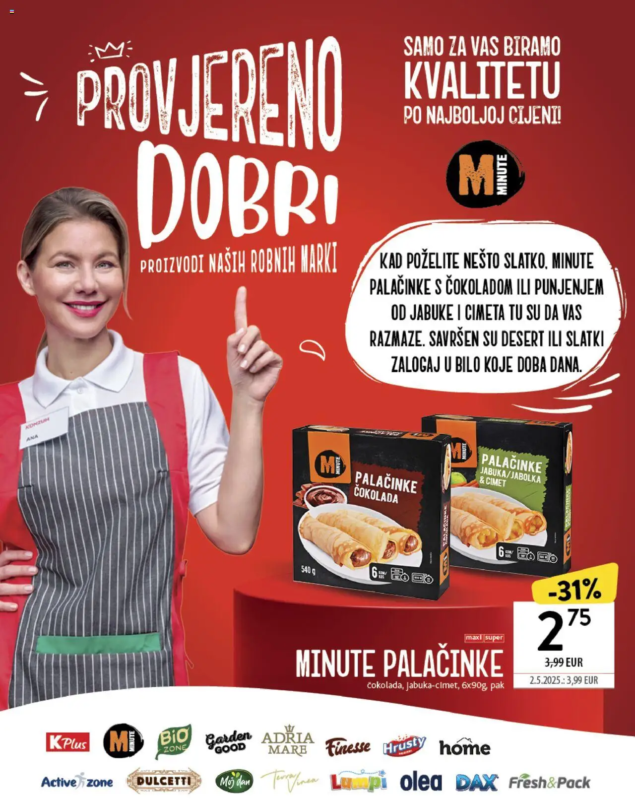 Konzum katalog | vrijedi od 22.10.2025 | Stranica: 42 | Proizvodi: Čokolada, Jabuke