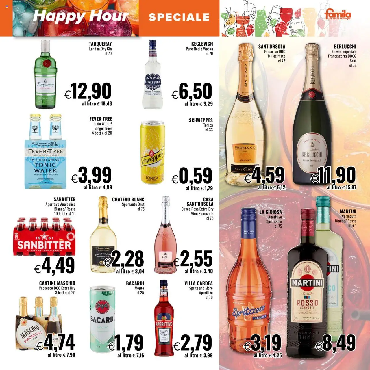 Volantino Famila del 11.08.2025 | Pagina: 7 | Prodotti: Prosecco, The, Spumante, Aperitivo