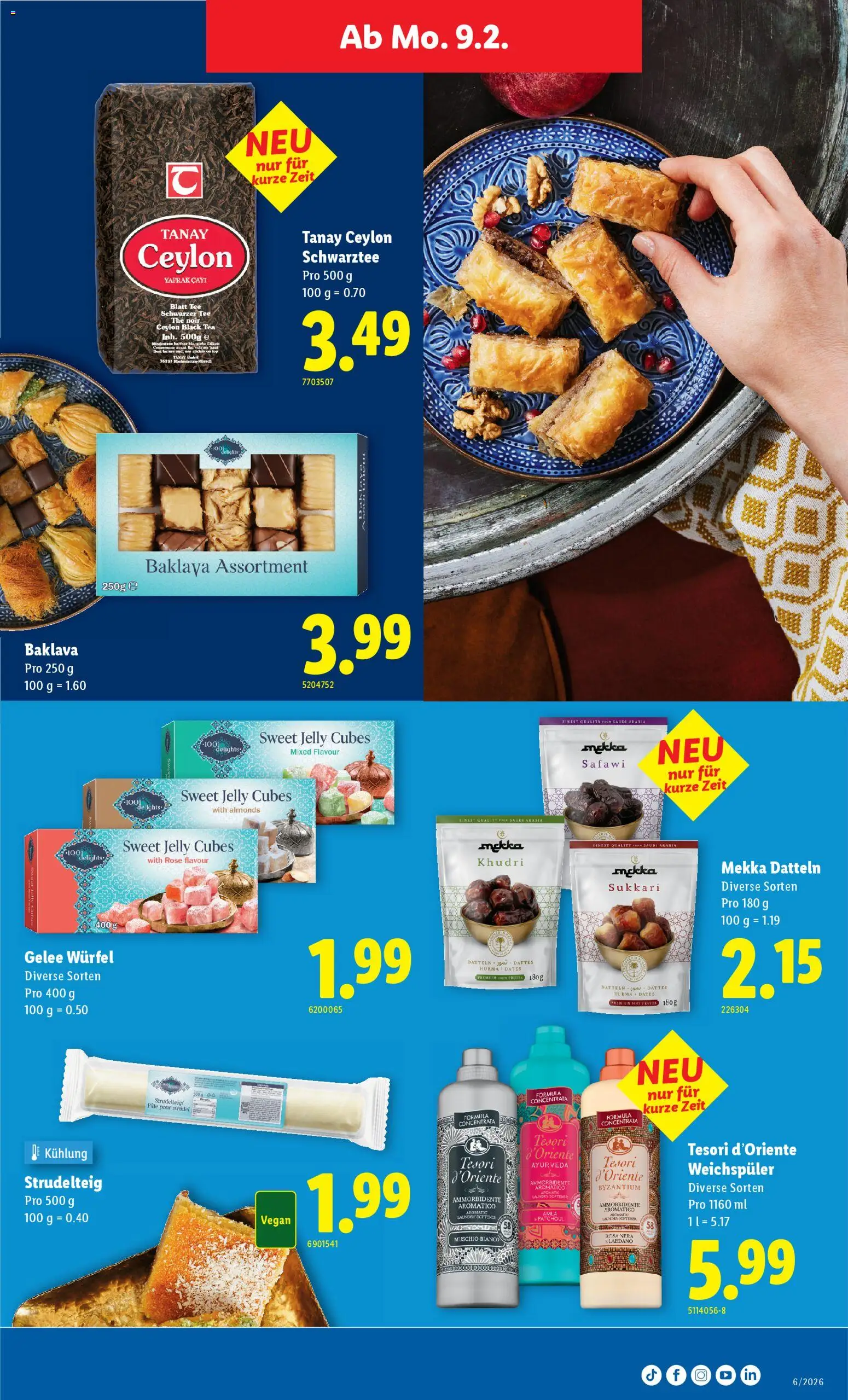 Lidl Aktionen – gültig ab 05.02.2026 | Seite: 27 | Produkte: Weichspüler, Tee, Top