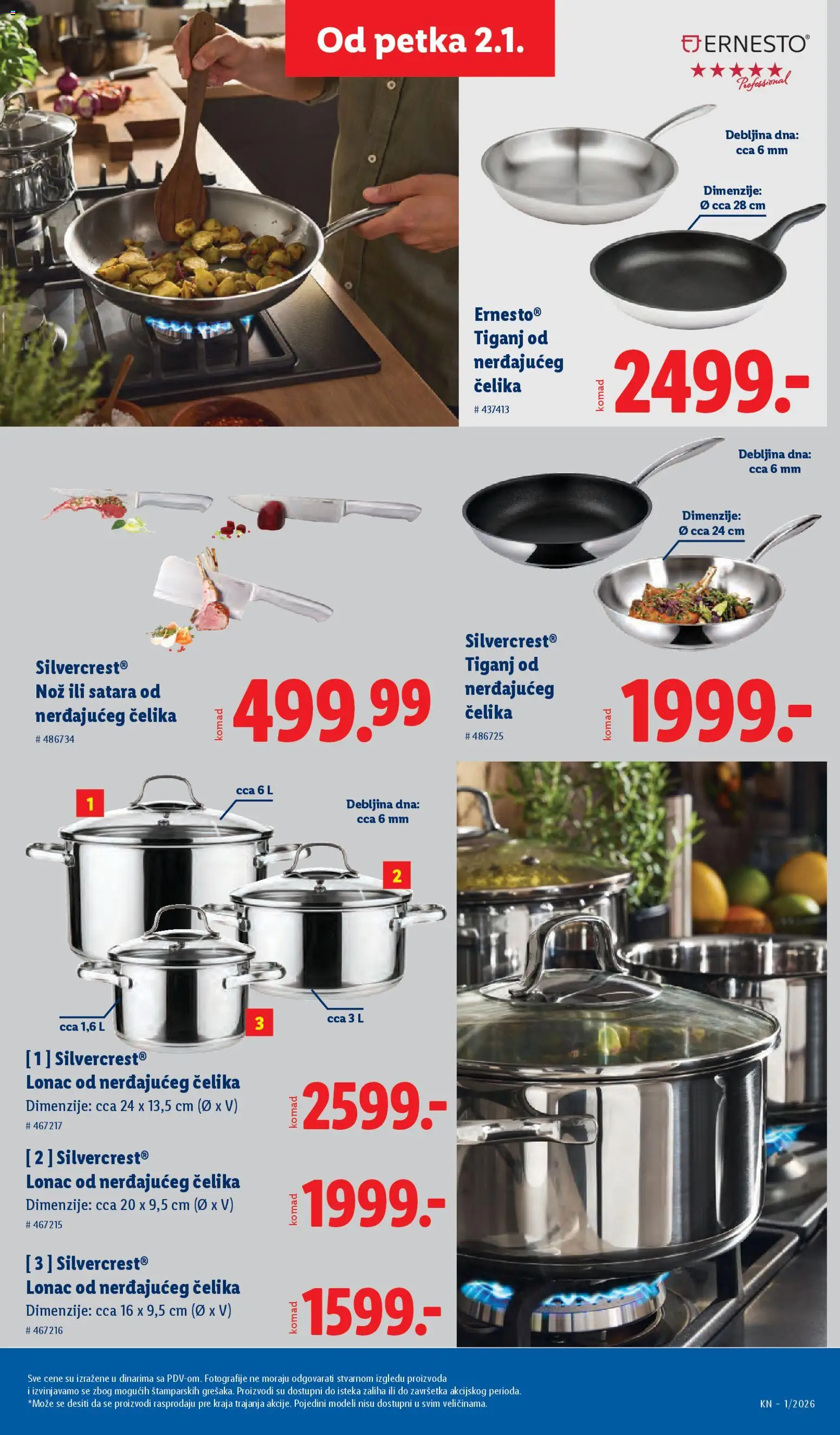 Lidl katalog - važi od 02.01.2026 | Strana: 65 | Proizvode: Silvercrest, Nož, Tiganj