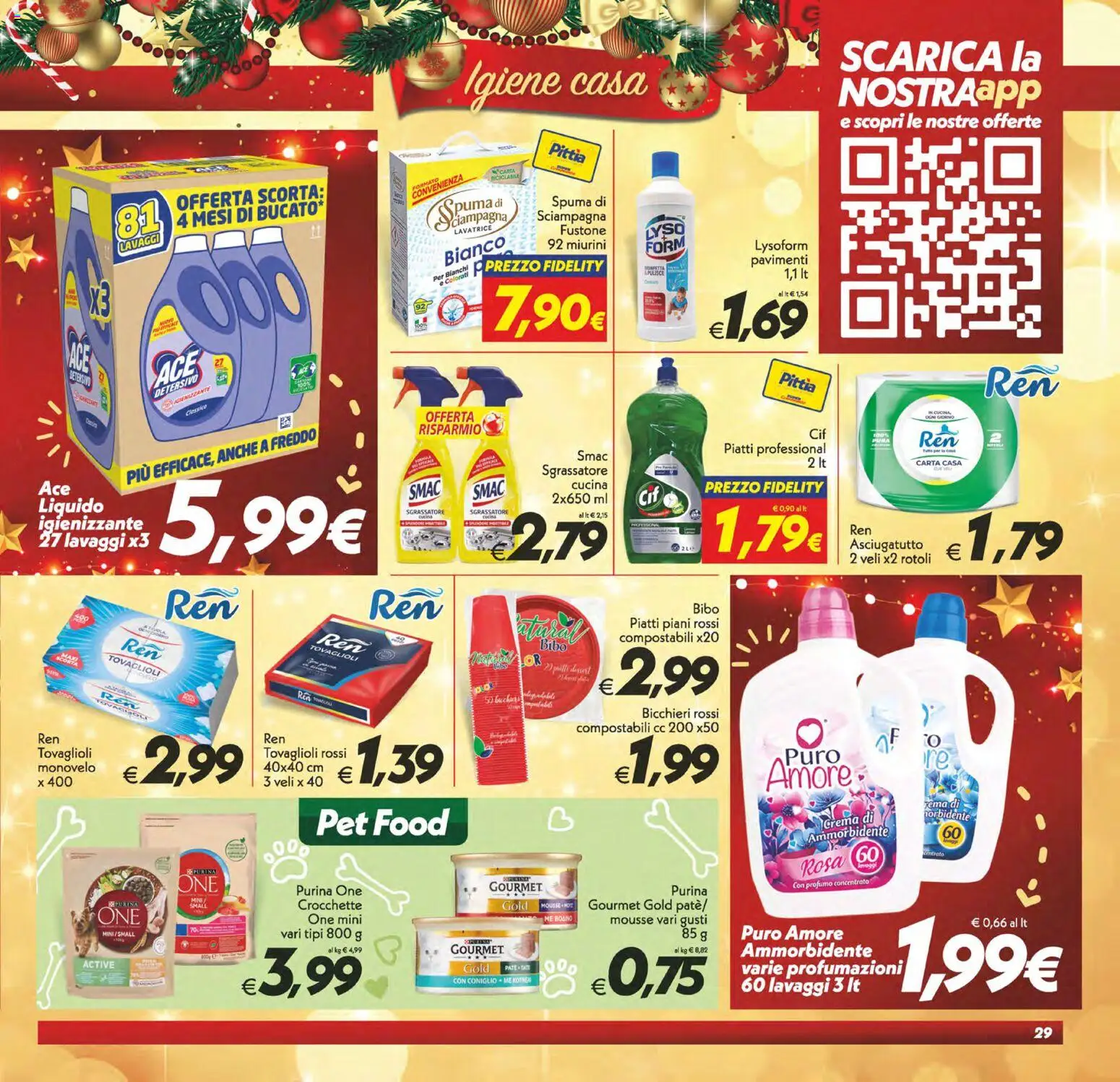 Volantino SuperConveniente del 16.12.2025 | Pagina: 29 | Prodotti: Sgrassatore, Crocchette, Asciugatutto, Profumo