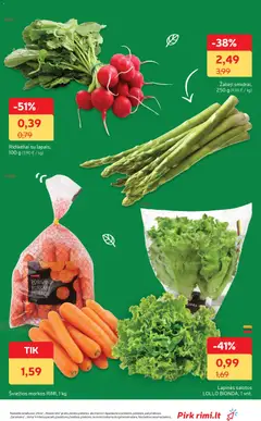 Rimi leidinys galioja nuo 24.03.2026 | Puslapis: 9 | Prekių: Salotos, Morkos