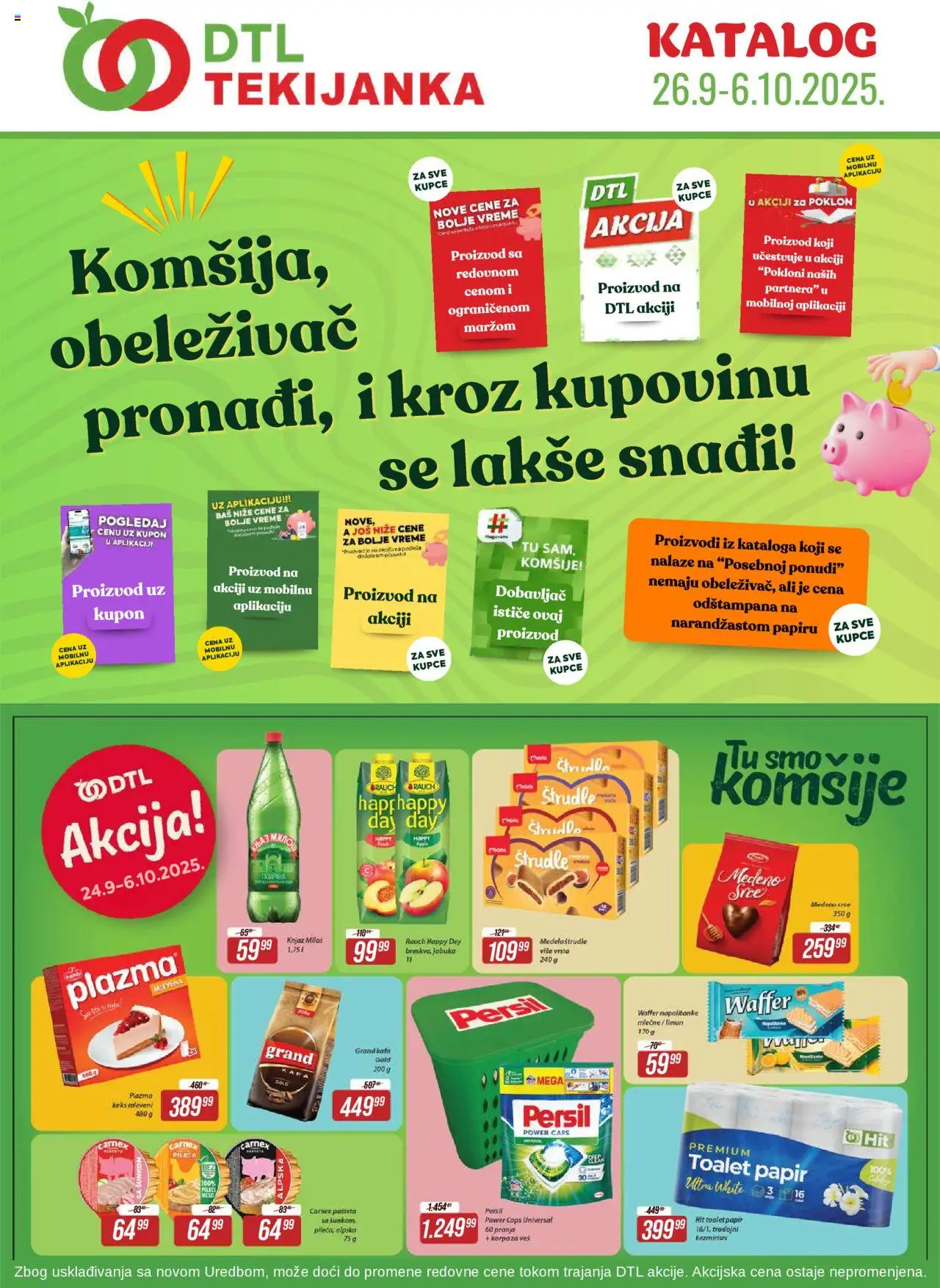 Tekijanka katalog - važi od 26.09.2025 | Strana: 1 | Proizvode: Keks, Napolitanke, Limun, Persil