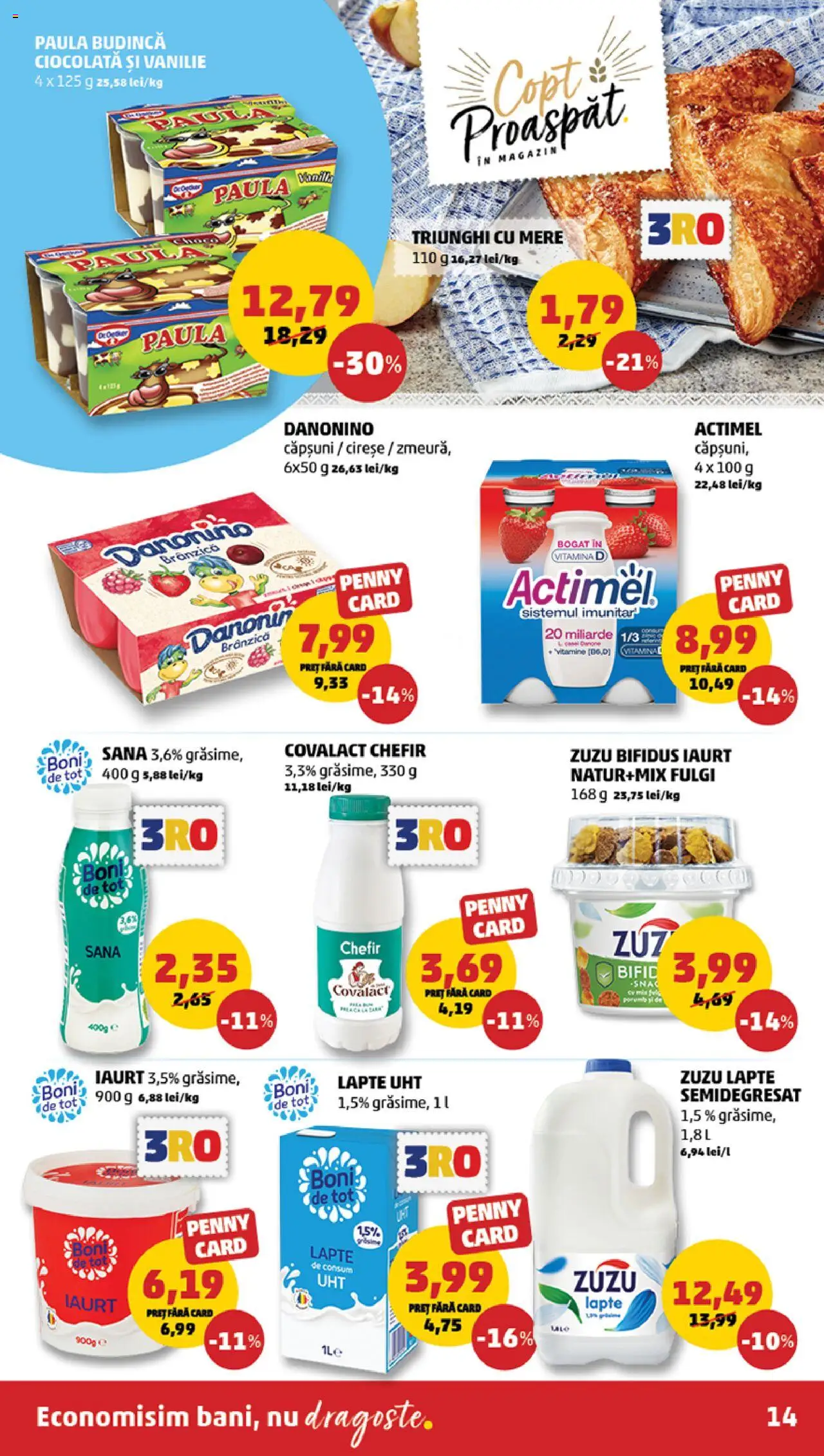 Catalog PENNY – valabil de la 09.07.2025 | Pagină: 14 | Produse: Lapte, Iaurt, Cireșe, Fulgi