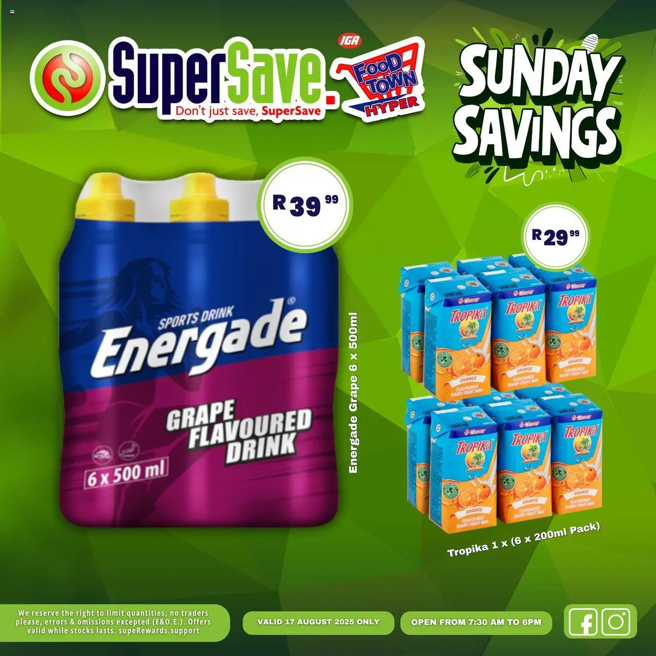 Super Save Sunday Specials │ valid from 17.08.2025 | Page: 18 | Products: Fruit