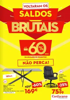 Pré-visualização Conforama folheto válido de 18.12.2025 | Página: 7 | Produtos: Cadeira de escritório, Mesa, Cadeira, Mesa de jantar