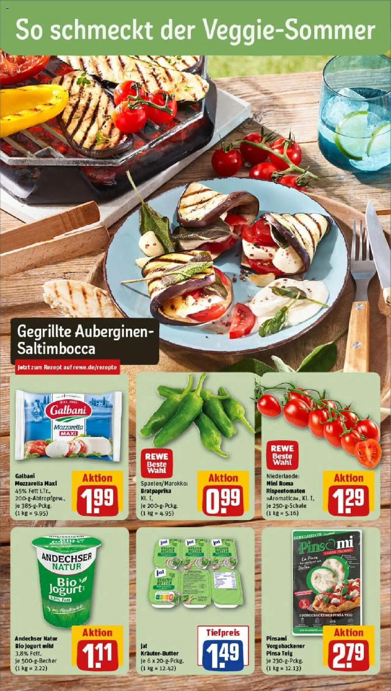 Rewe prospekt Braunschweig / Watenbüttel	 - gültig ab dem 06.07.2025 | Seite: 4 | Produkte: Butter, Mozzarella, Kräuterbutter