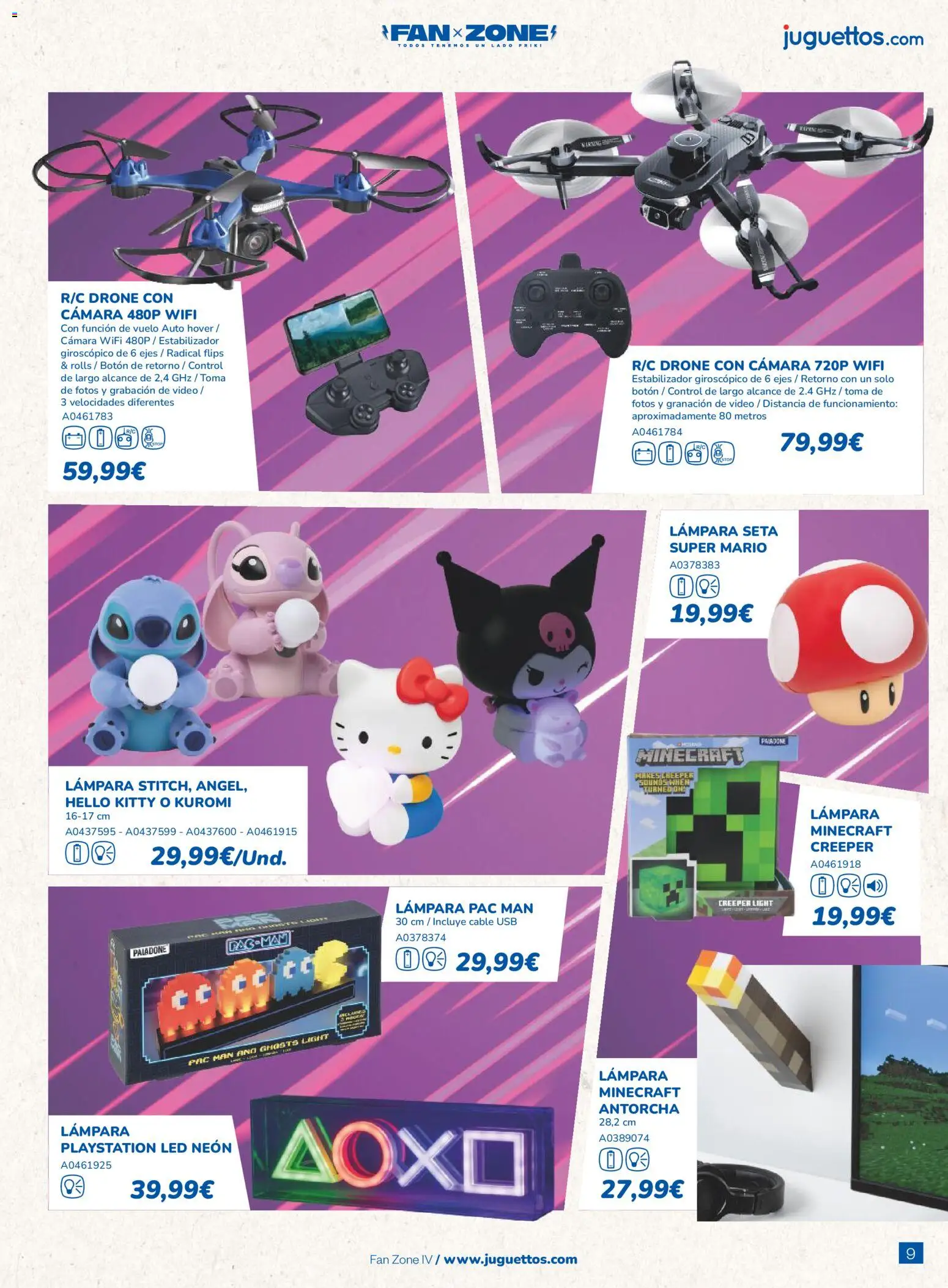 Juguettos catálogo │ válido desde el 06.10.2025 | Página: 9 | Productos: Video, Cámara, Cable, Lámpara