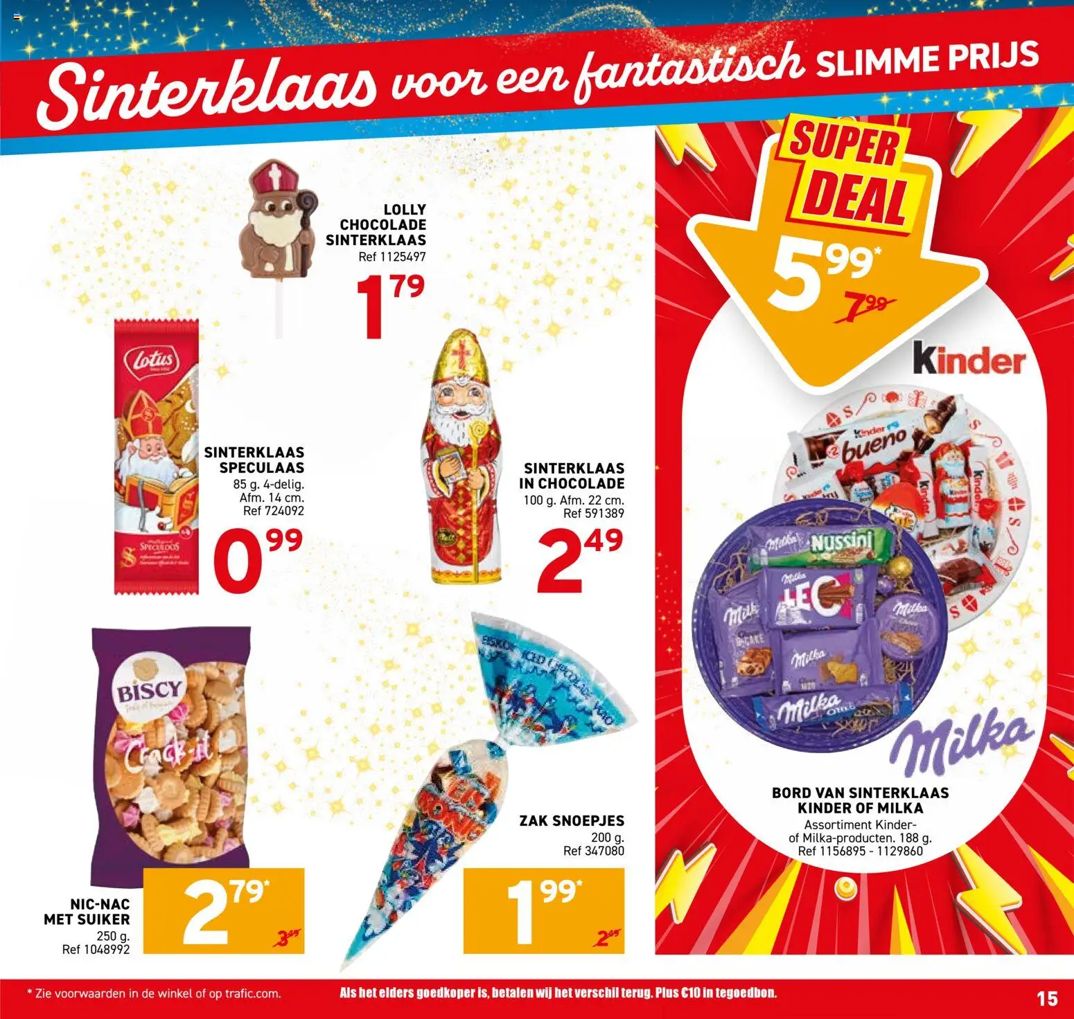 {H1} | Pagina: 15 | Producten: Zak, Kinder, Melk, Bord