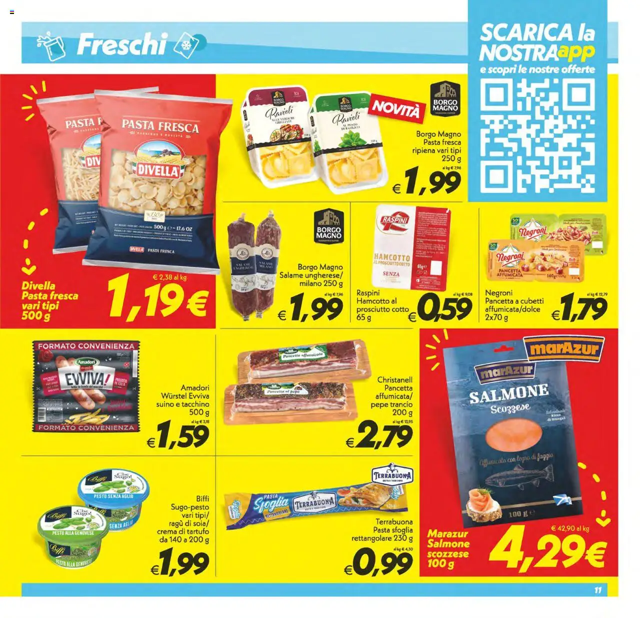 Volantino SuperConveniente del 22.08.2025 | Pagina: 11 | Prodotti: Tartufo, Salame, Tacchino, Ragú
