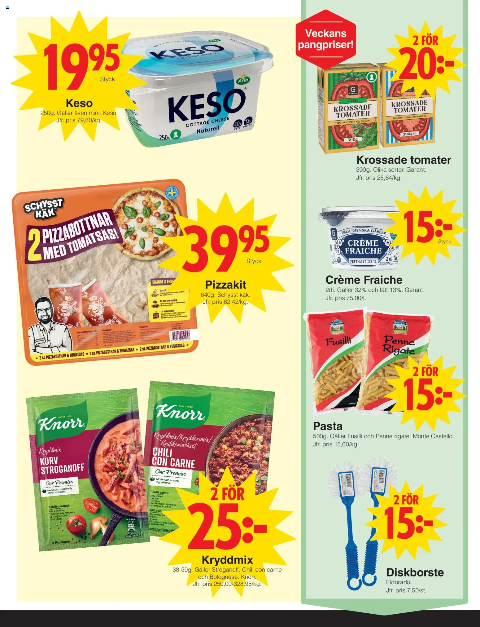 Matöppet reklamblad aktuell från 26.01.2026 | Sida: 2 | Produkter: Galler, Chili, Pasta, Tomatsås