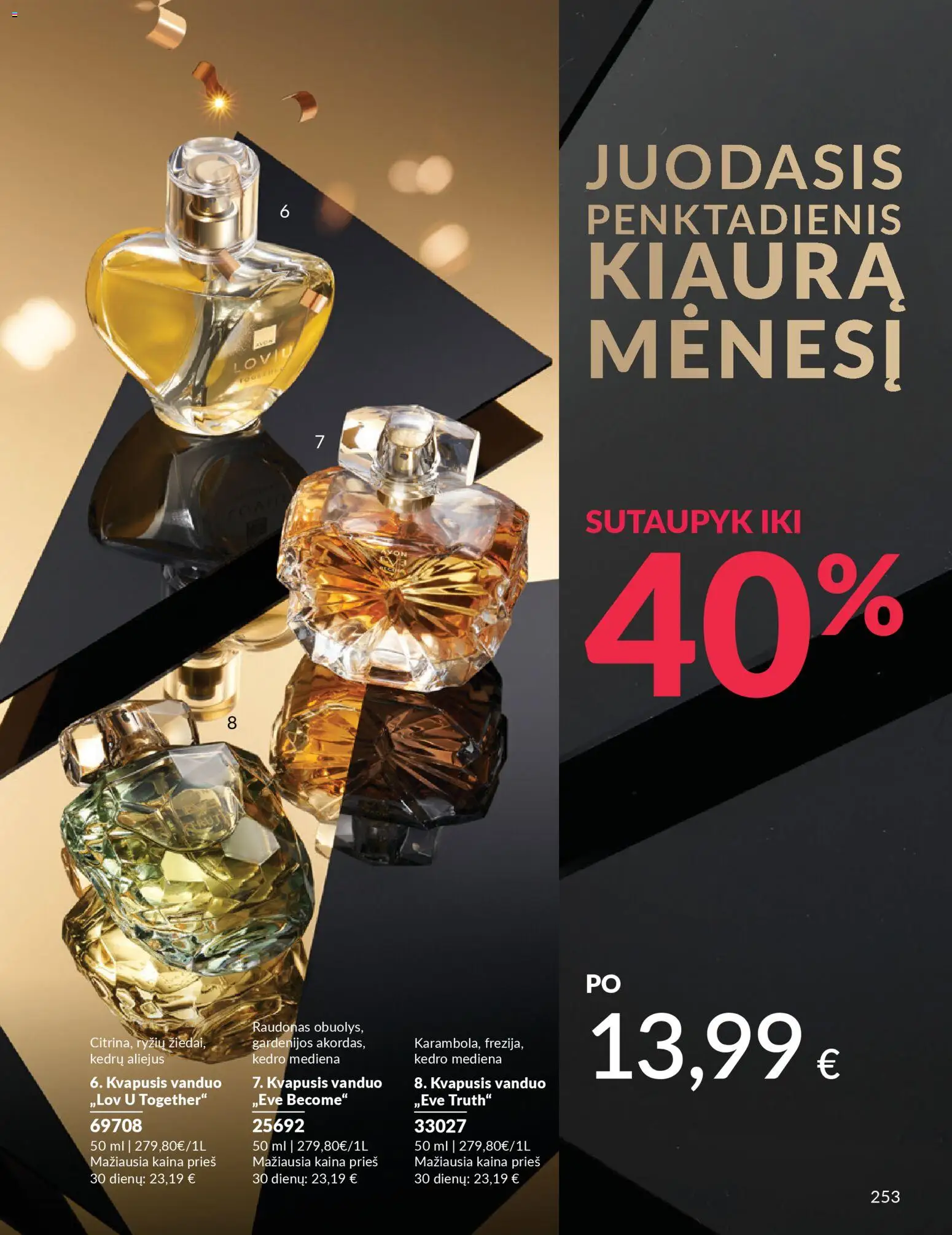 AVON akcijos nuo 01.11.2025 | Puslapis: 253 | Prekių: Kvapusis vanduo, Aliejus