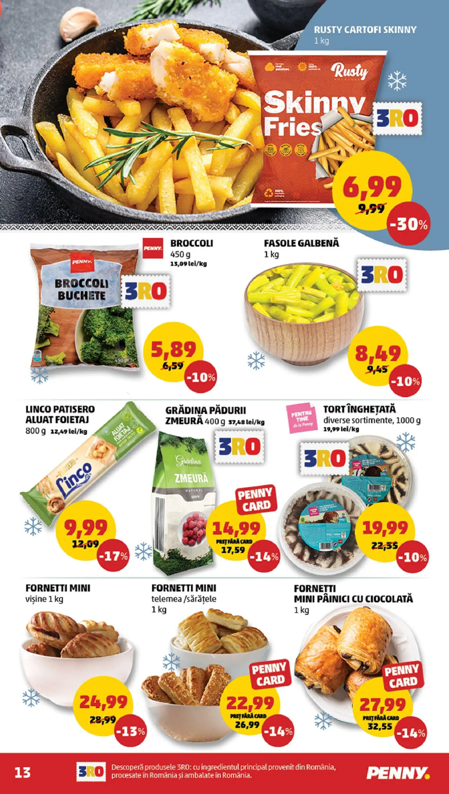 Noul catalog PENNY – valabil de la 26.11.2025 | Pagină: 13 | Produse: Zmeură, Tort, Înghețată, Cartofi