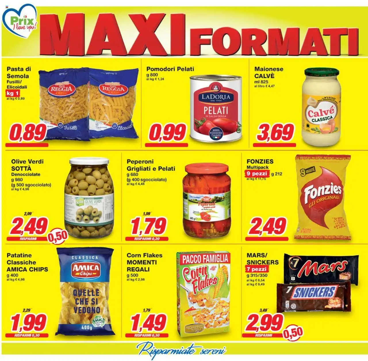 Volantino Prix del 26.09.2025 | Pagina: 4 | Prodotti: Maionese, Salsa, Olive, Fusilli