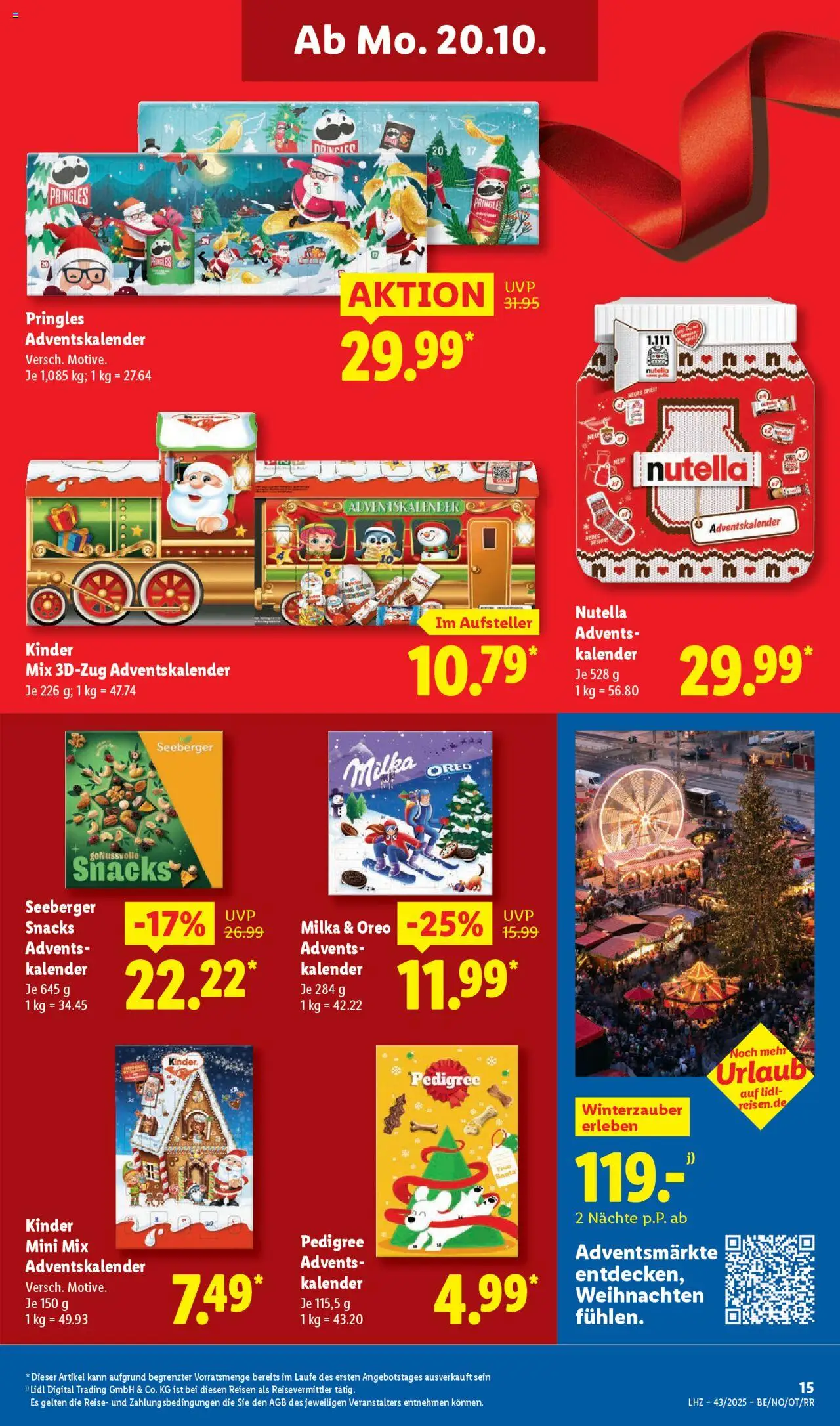 Lidl Prospekt Grimma – gültig ab 20.10.2025 | Seite: 27 | Produkte: Milka, Nutella, Pedigree, Pringles