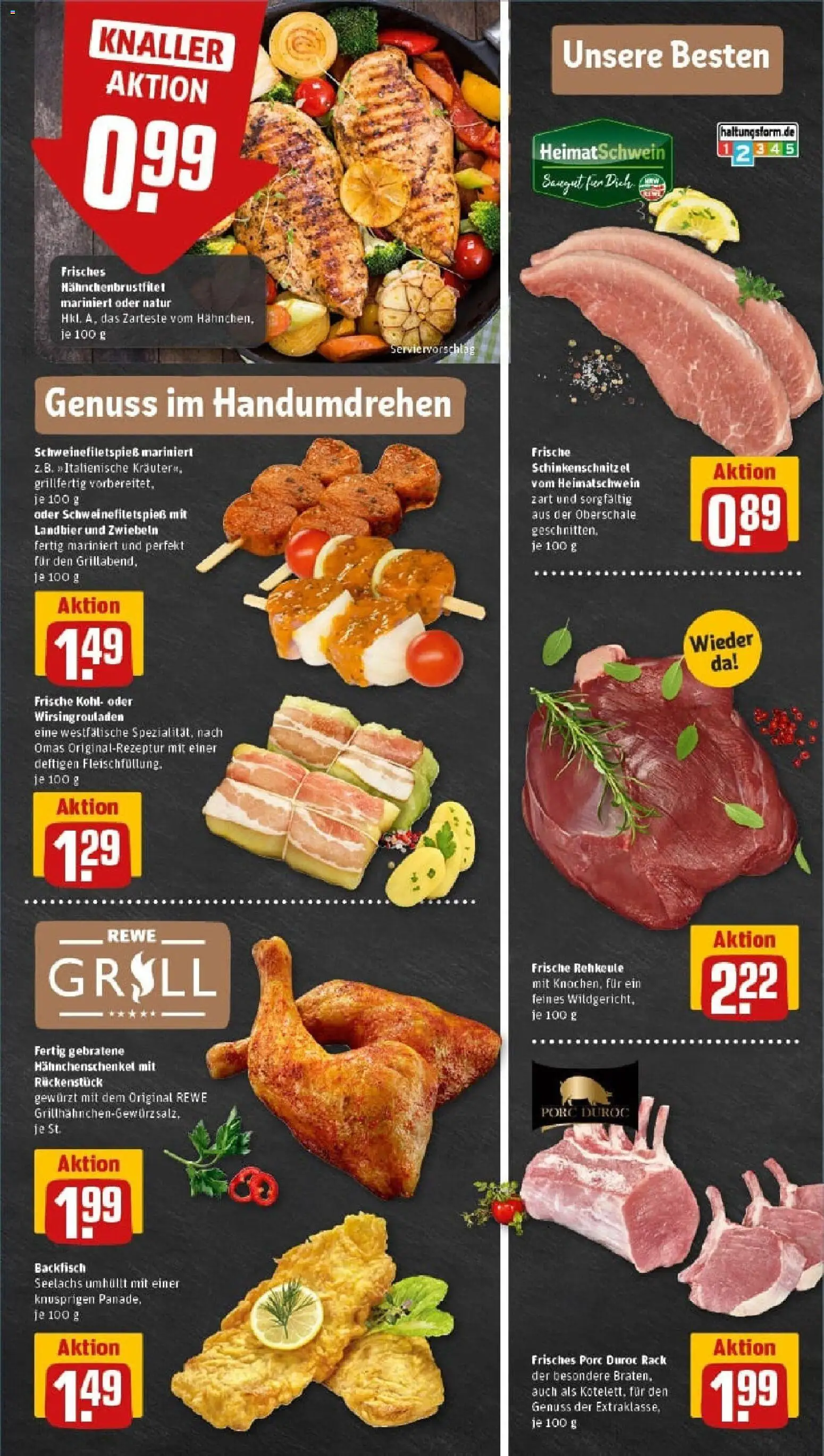 Rewe prospekt Essen	 – gültig ab 26.10.2025 | Seite: 9 | Produkte: Grill, Hahnchenschenkel, Zwiebeln