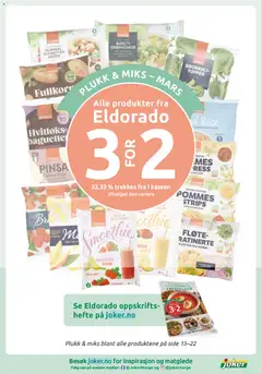 Forhåndsvisning av ELDORADO BUKETT-GRØNNSAKER, Friske og gode. Kokes i lettsaltet vann i 4-5 minutter. Kan også stekes i panne gyldig fra 24.03.2026 | Side: 15