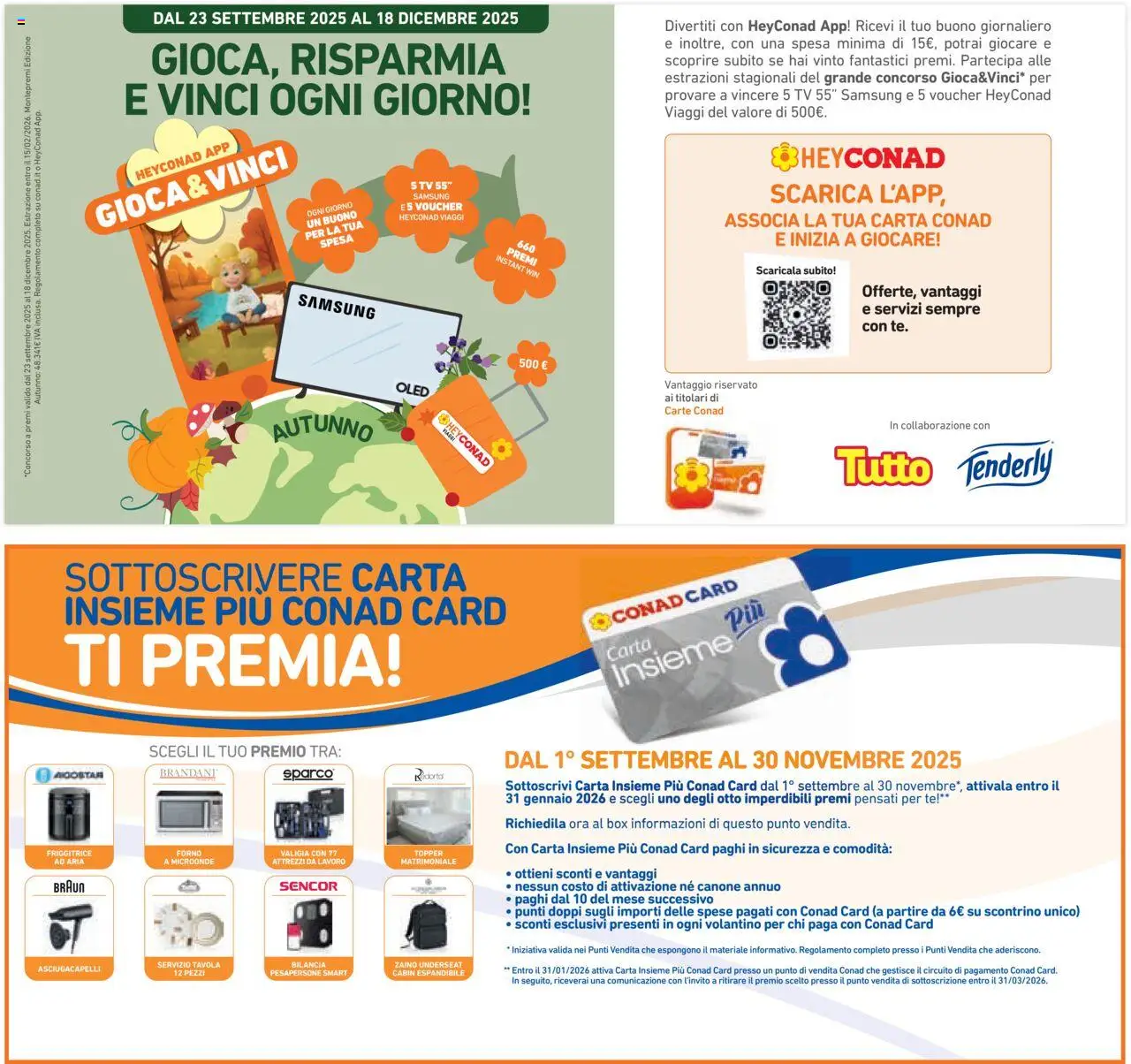 Volantino Conad del 22.10.2025 | Pagina: 39 | Prodotti: Microonde, Tè, Zaino, Valigia