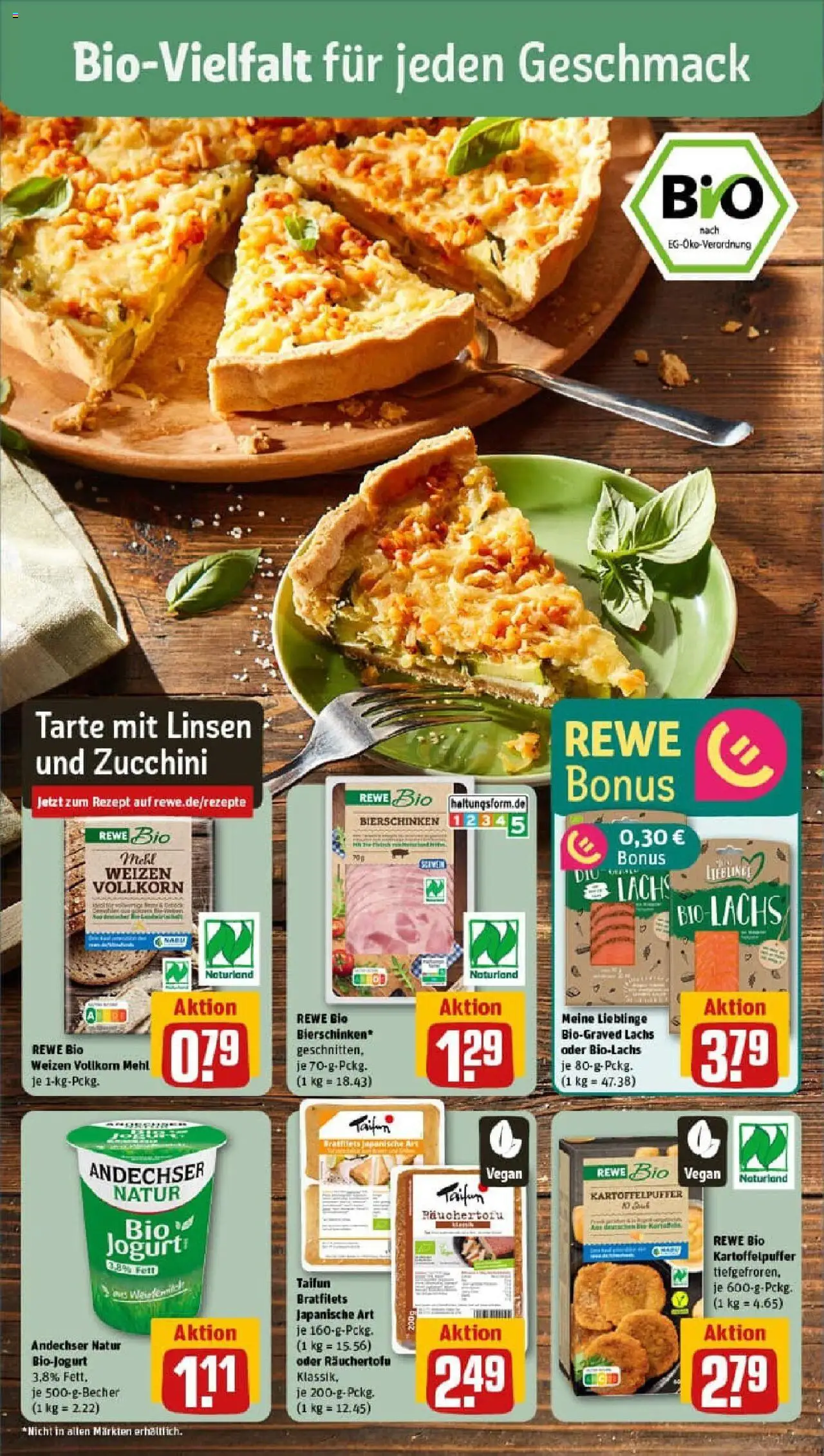 Rewe prospekt Holzwickede	 - gültig ab dem 17.08.2025 | Seite: 14 | Produkte: Mehl, Lachs, Zucchini