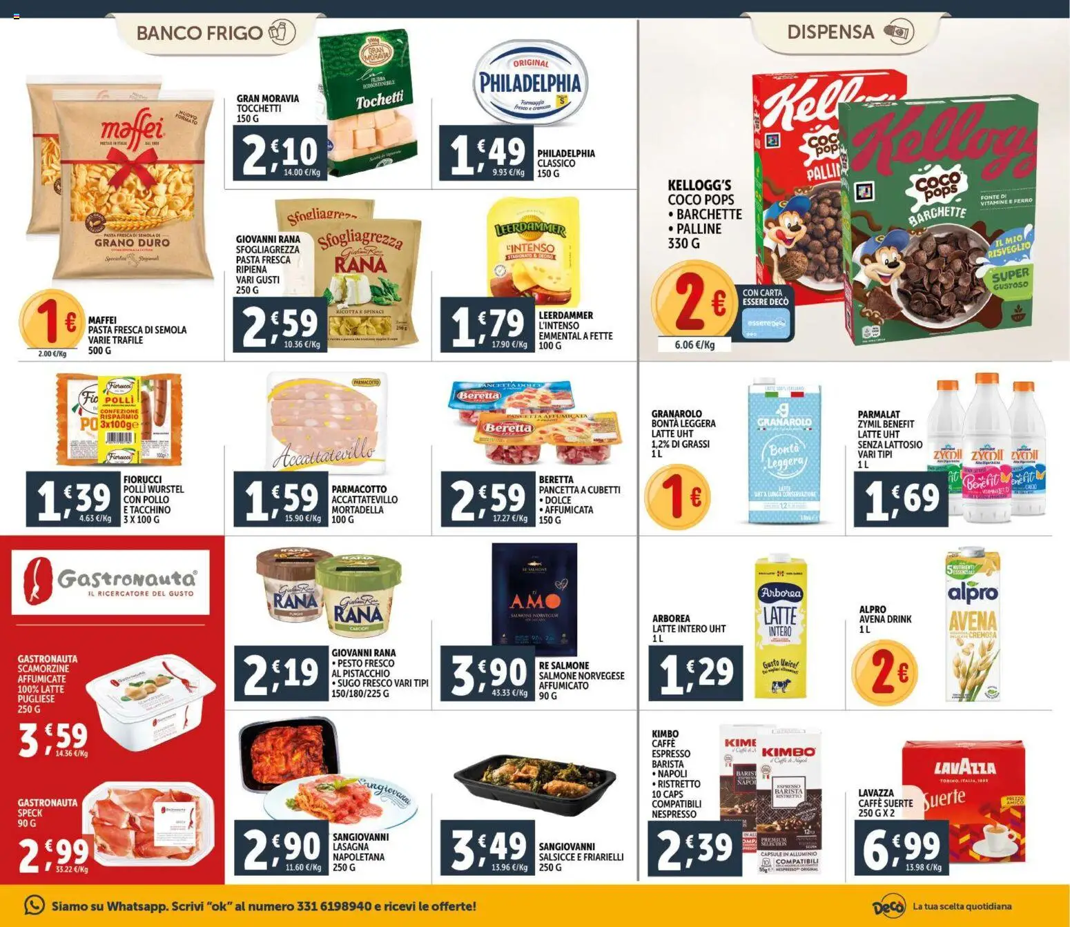 Volantino Decò del 11.02.2026 | Pagina: 9 | Prodotti: Caffè, Lasagna, Mortadella, Lavazza