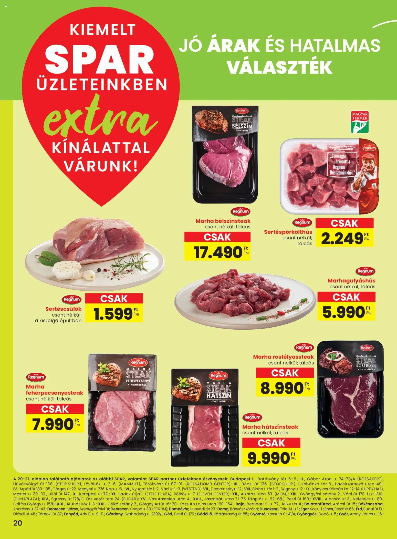 Spar akciós ujság - amely érvényes a következő dátumtól: 30.10.2025 | Oldal: 1 | Termékek: Sertéscsülök