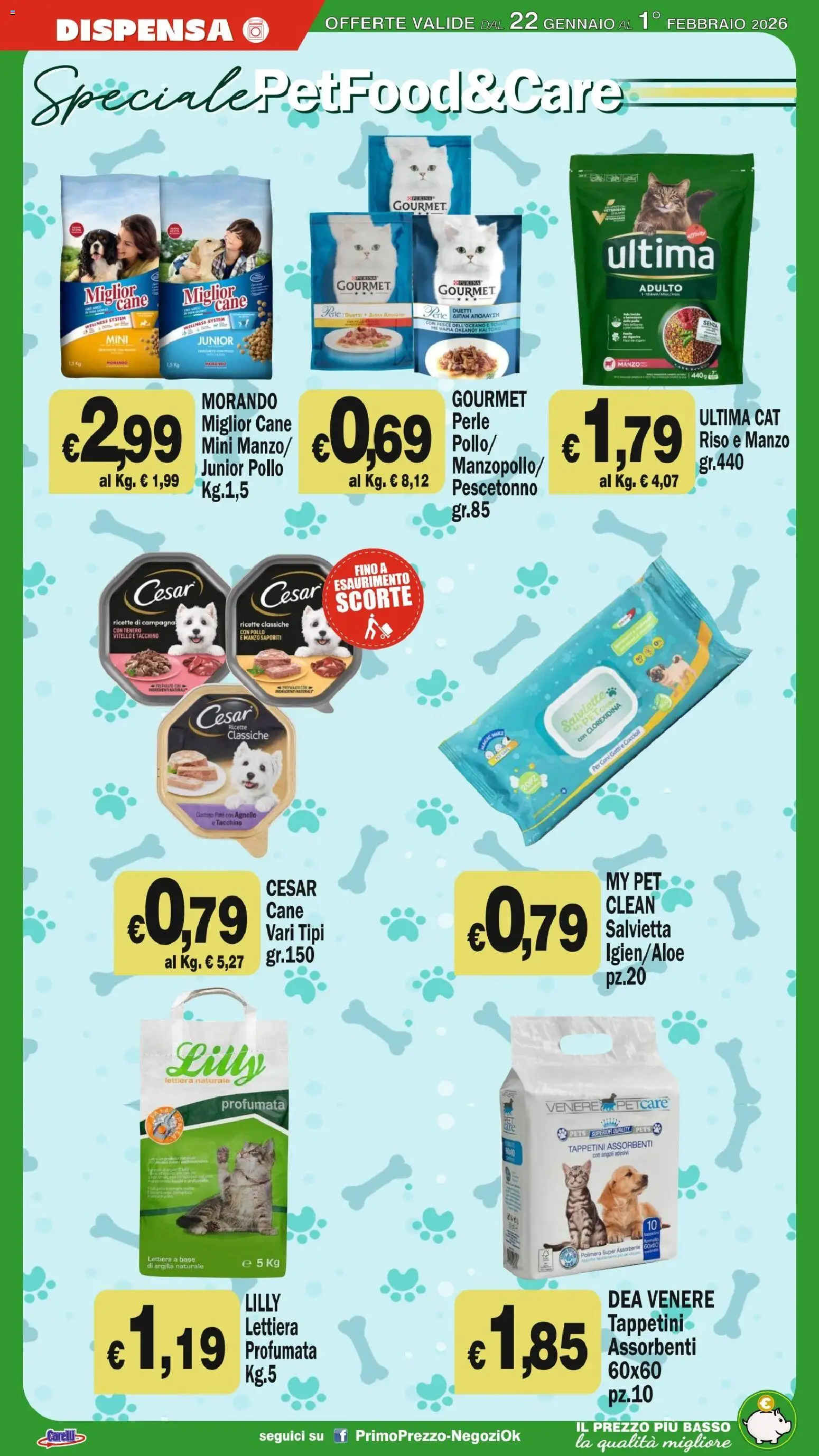 Volantino Primo Prezzo del 22.01.2026 | Pagina: 17 | Prodotti: Pollo, Riso, Tacchino, Agnello