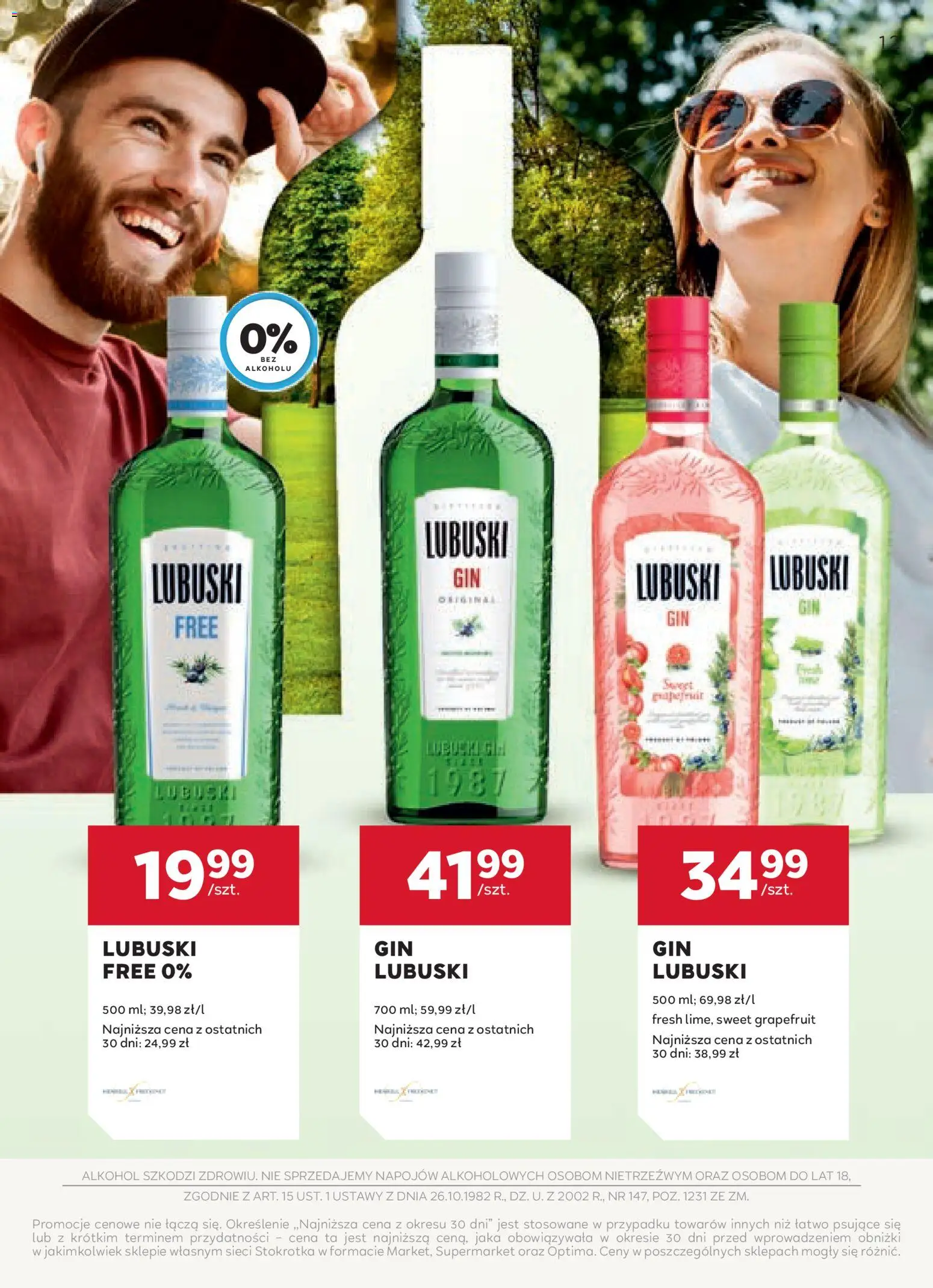 Stokrotka gazetka - Oferta alkoholowa od 16.04.2026 | Strona: 12 | Produkty: Stokrotka, Alkohol