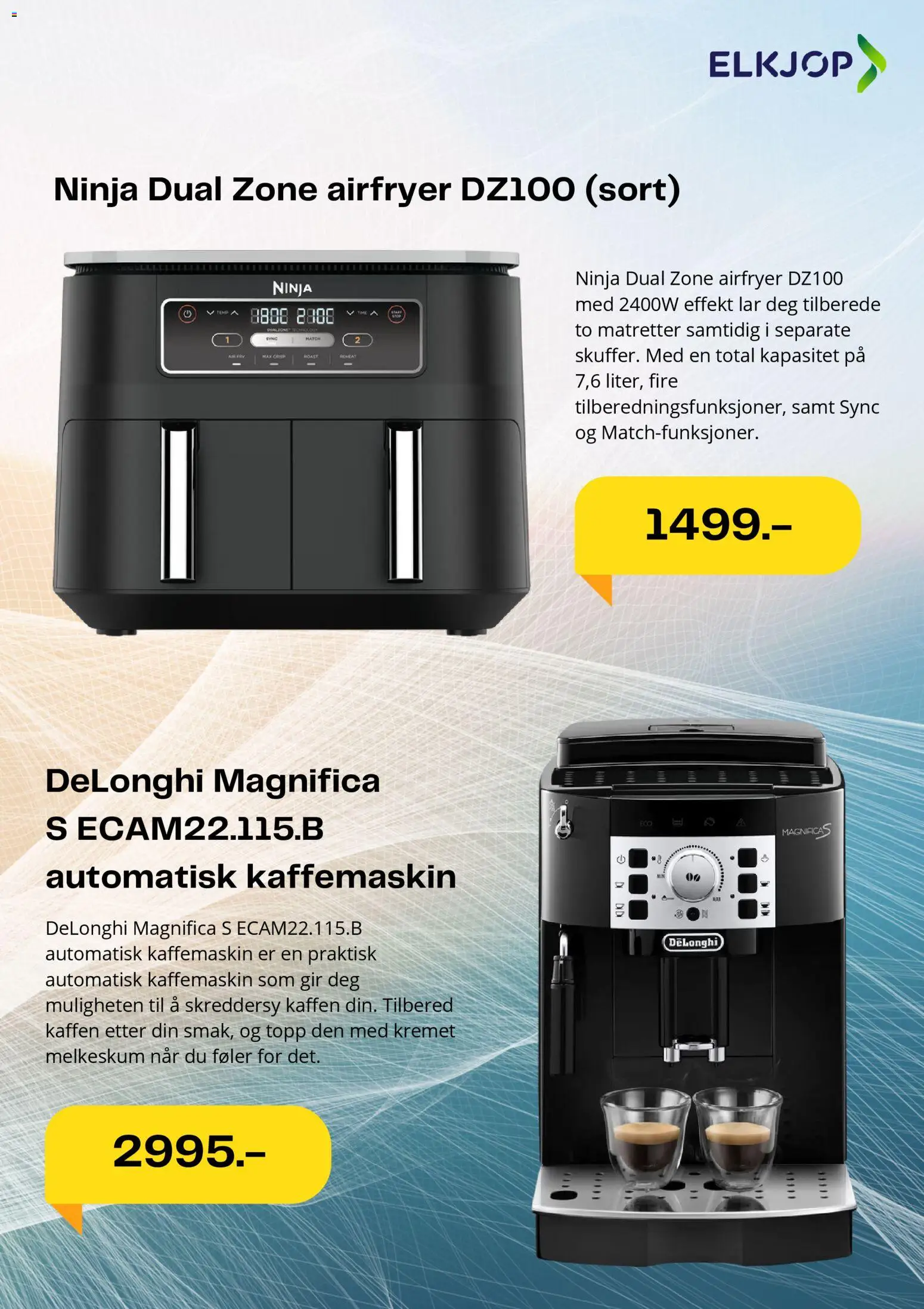 {H1} | Side: 5 | Produkter: Laitue, Airfryer, Kaffemaskin, Topp