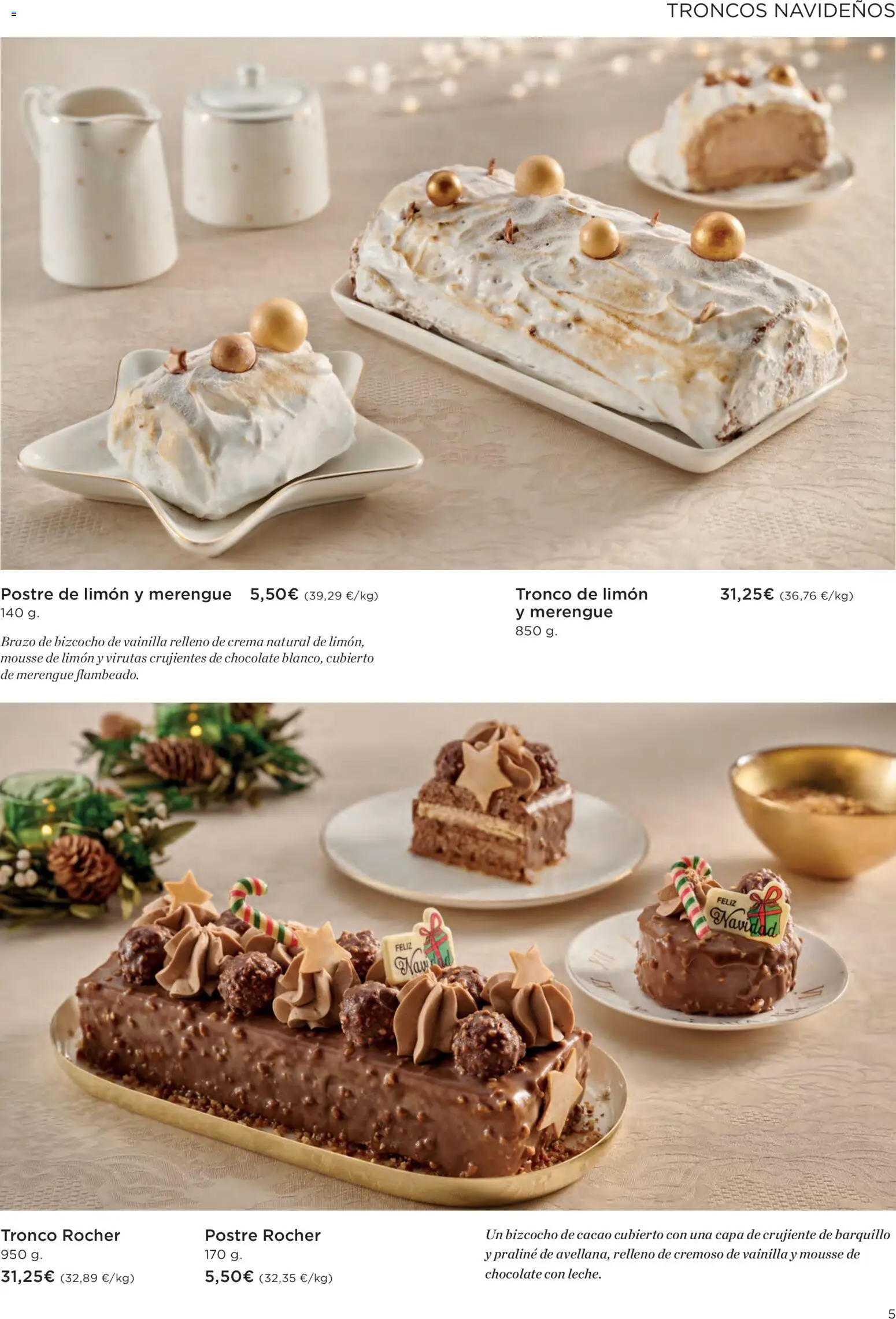 Supercor - Especial Pastelería Navidad │ válido desde el 05.12.2025 | Página: 5 | Productos: Chocolate, Crema, Bizcocho, Φρυγανιές σικάλεως