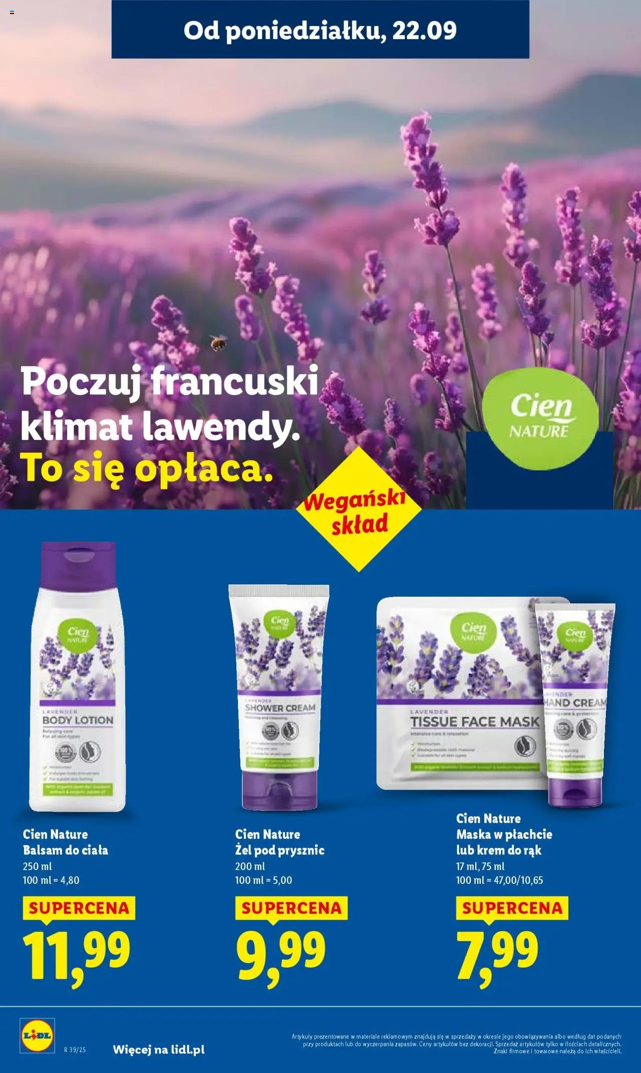 Lidl Gazetka od 22.09.2025 | Strona: 60 | Produkty: Prysznic, Maska, Krem do rąk, Lotion