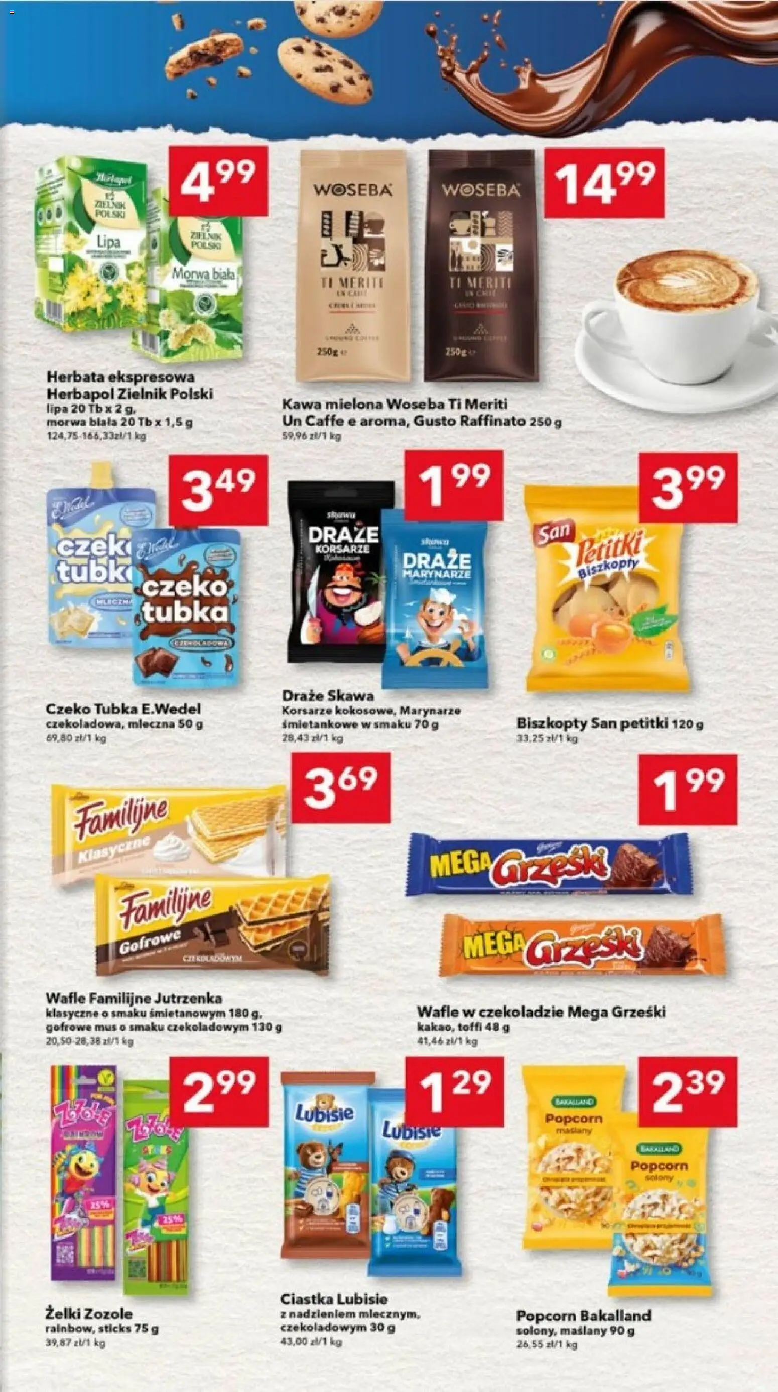 Lewiatan gazetka - Lublin od 16.04.2026 | Strona: 5 | Produkty: Wafle, Żelki, Kawa, Herbata