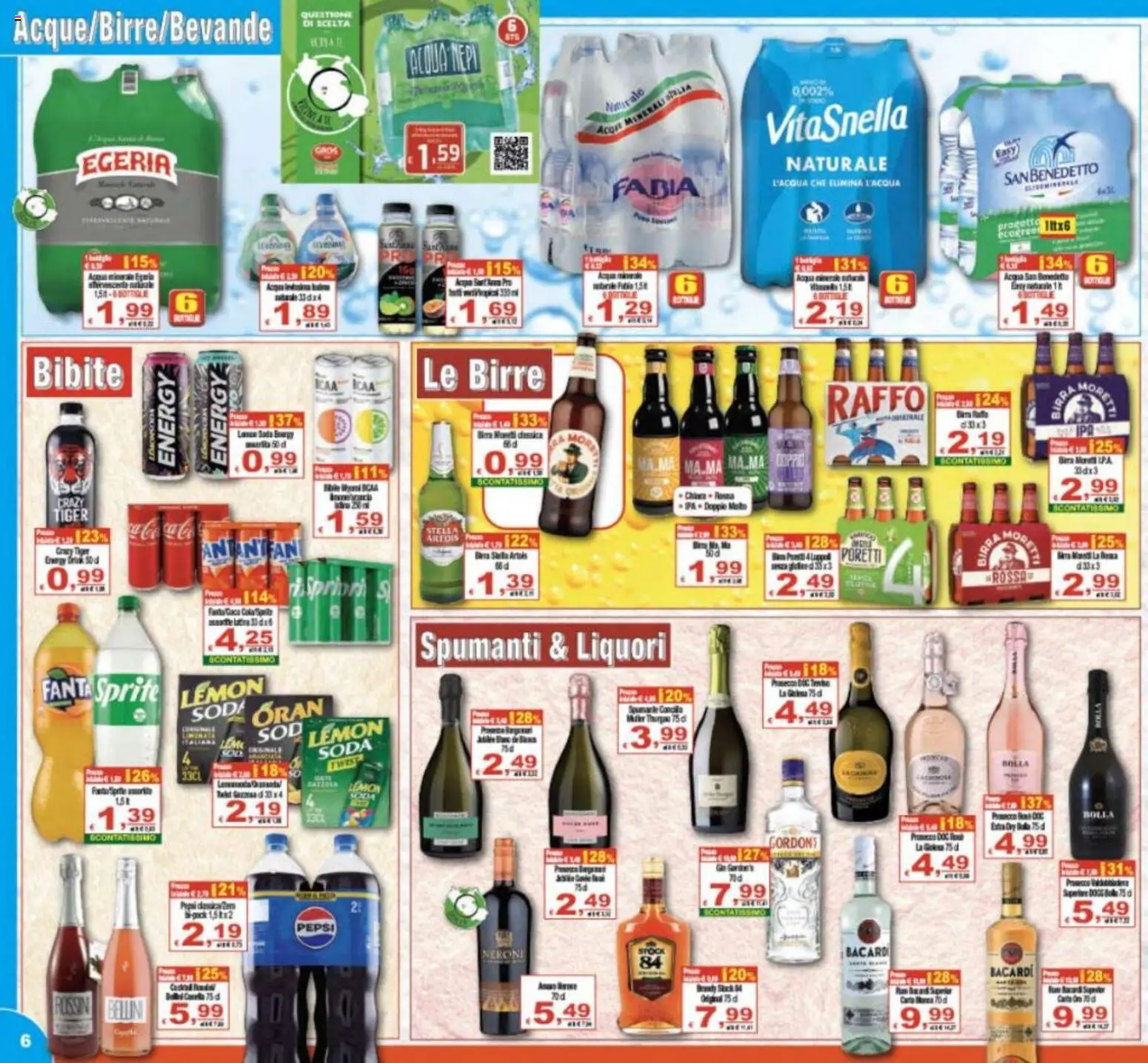 Volantino CTS del 06.03.2026 | Pagina: 6 | Prodotti: Birra, Spumante, Fanta, Pepsi