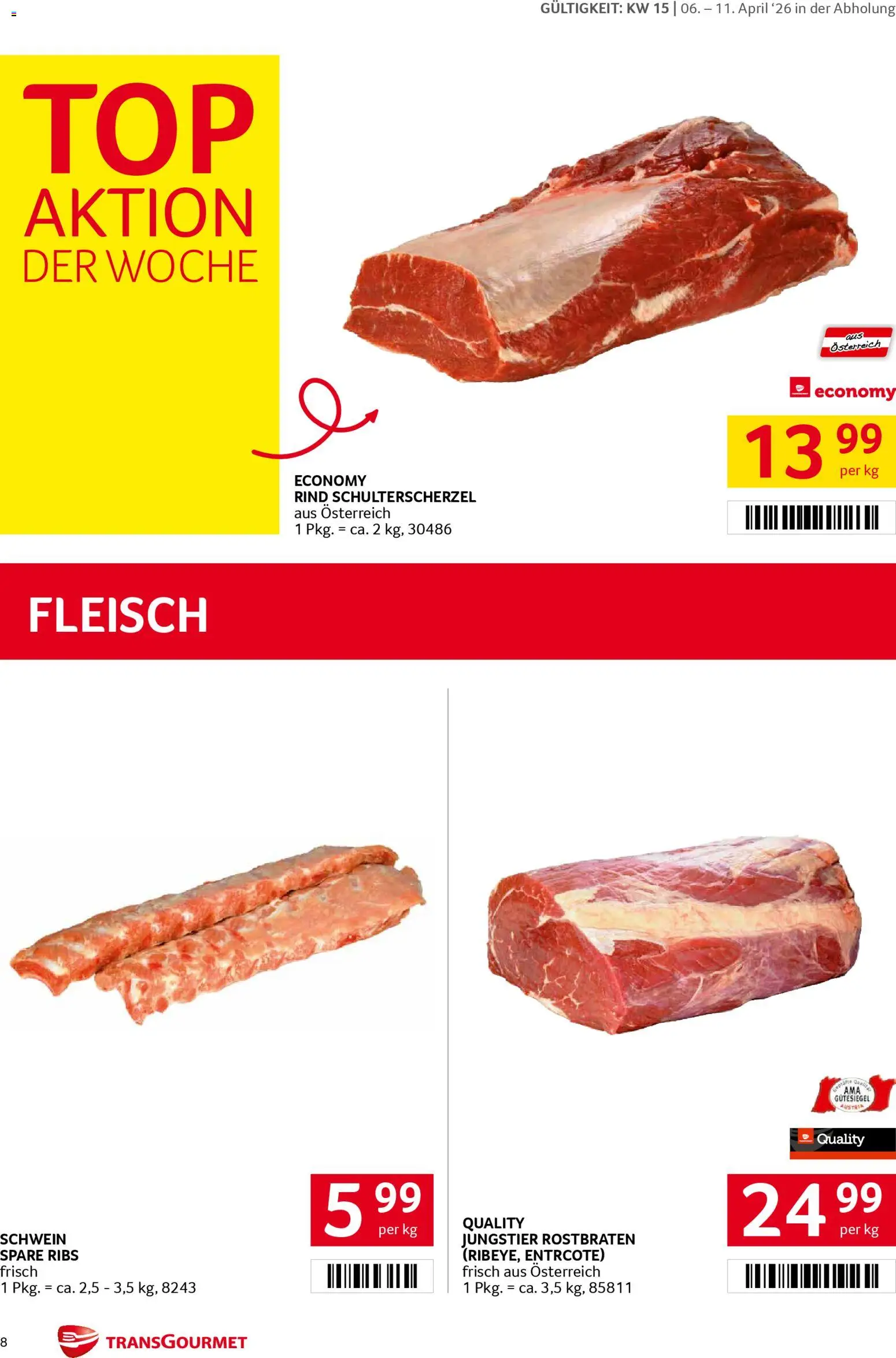 Transgourmet Flugblatt gültig ab 06.04.2026 | Seite: 8