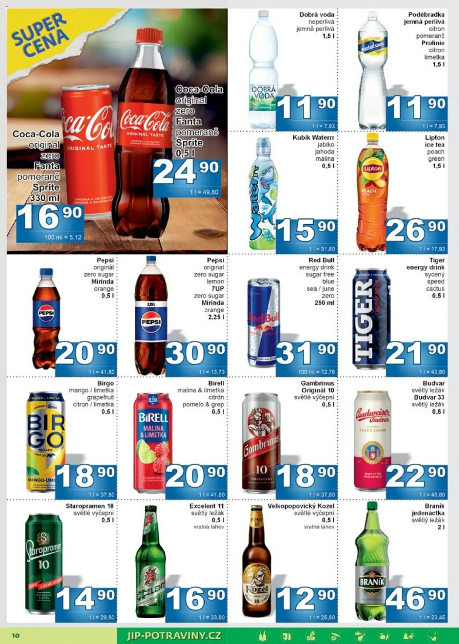 Jip leták od 25.02.2026 | Strana: 10 | Produkty: Mango, Voda, Braník, Citron