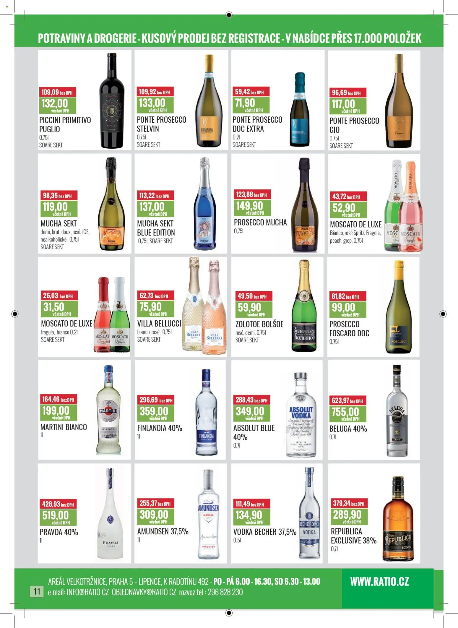 Ratio leták od 01.11.2025 | Strana: 12 | Produkty: Prosecco, Vodka, Potraviny, Becherovka