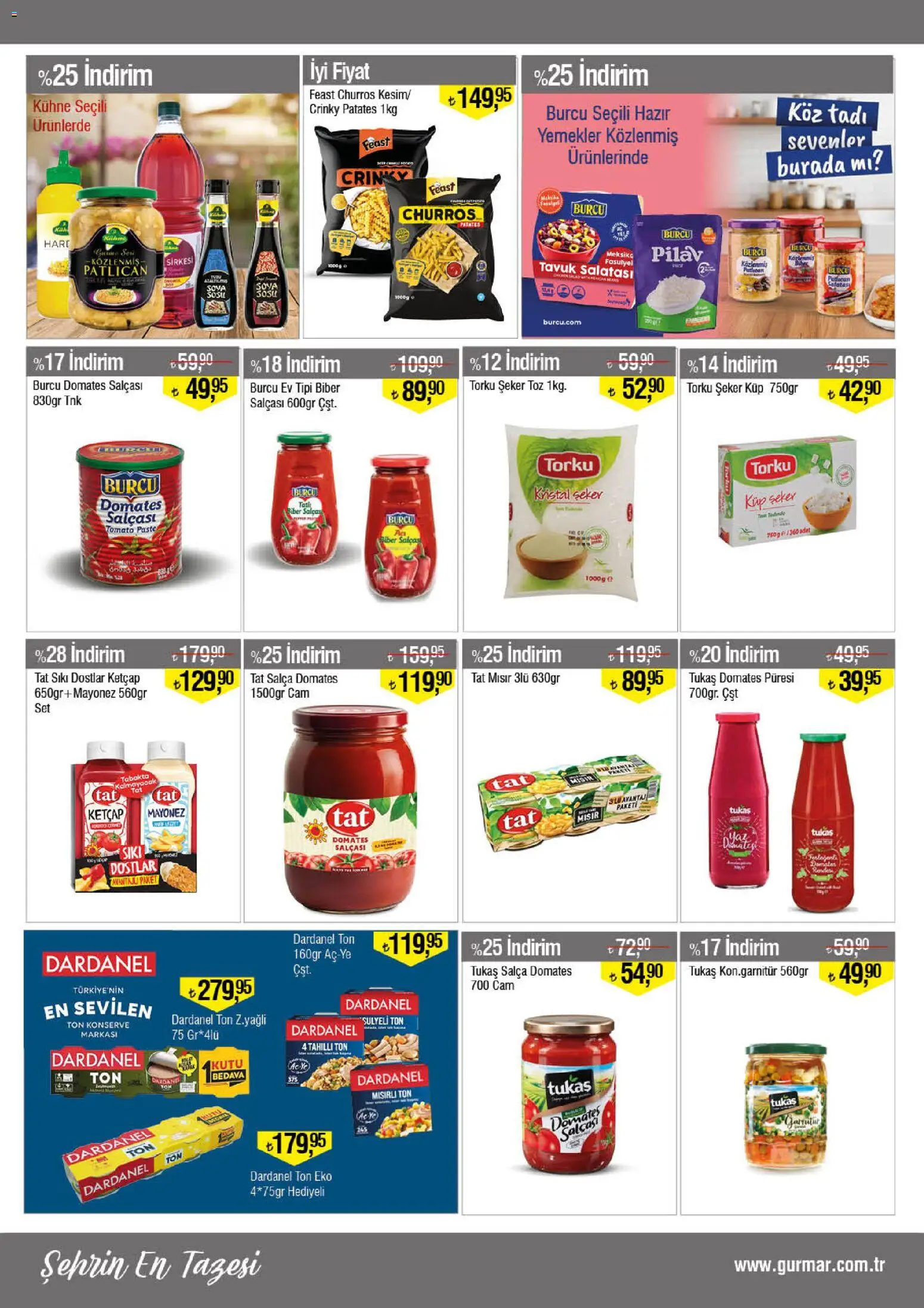 Gürmar Katalog - 16.01.2026 tarihinden itibaren geçerlidir | Sayfa: 7 | Ürünler: Süt, Peynir, Tuz
