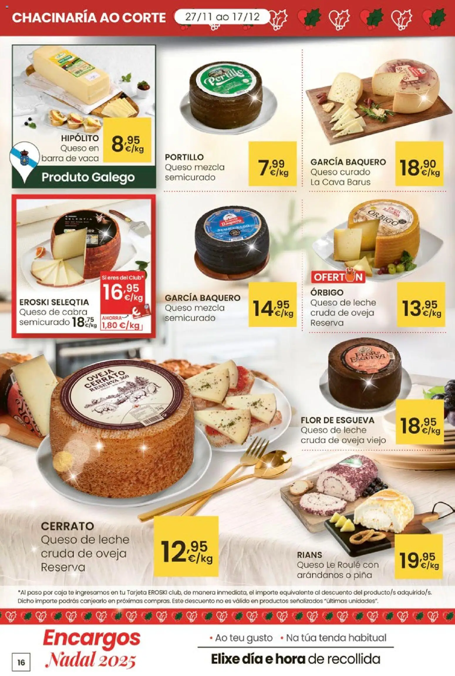 Eroski - Center │ válido desde el 27.11.2025 | Página: 16 | Productos: Leche, Queso, Té, Caja